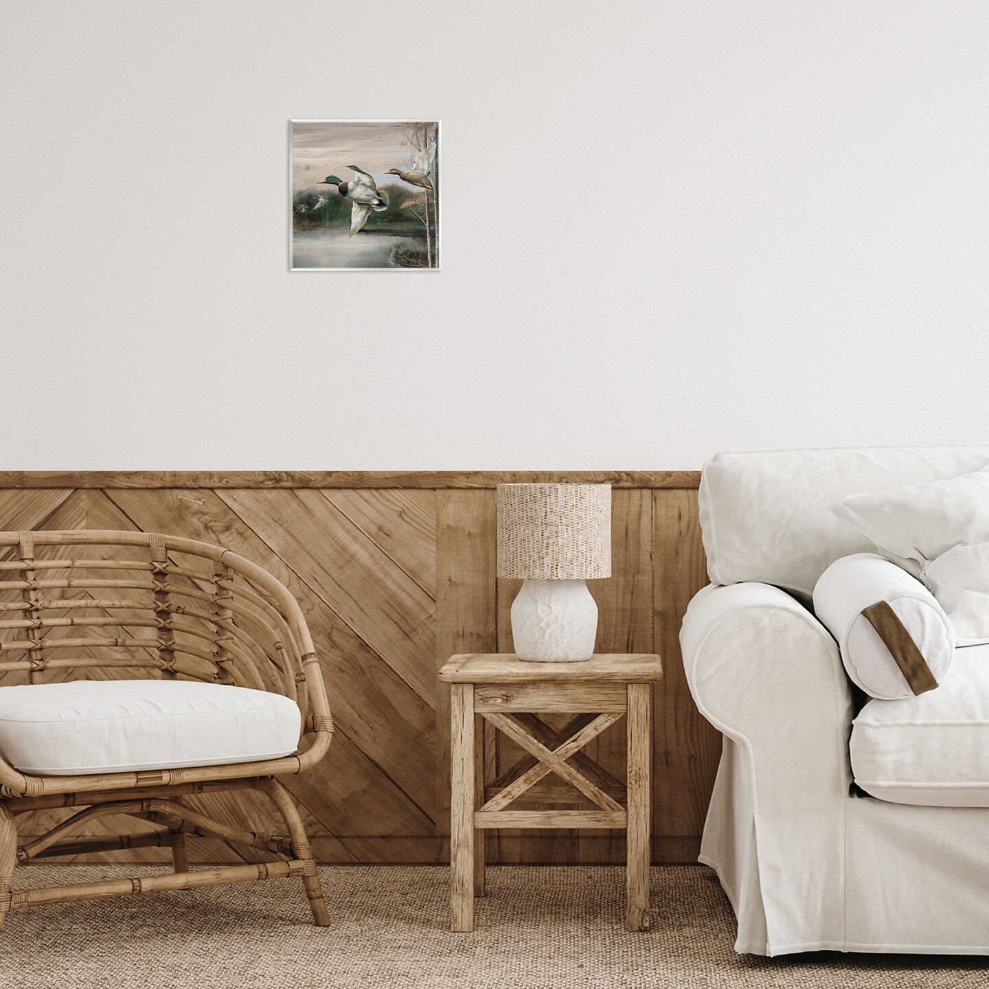 Stupell Industries Flying Ducks in Rustic Nature Wall Plaque Design by Ruane Manning