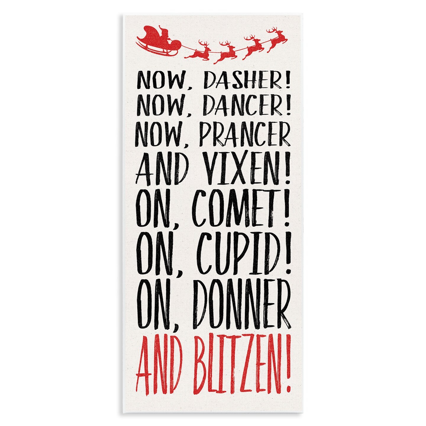 Stupell Industries Holiday Reindeer Names Wall Plaque Design by Dogwood Portfolio