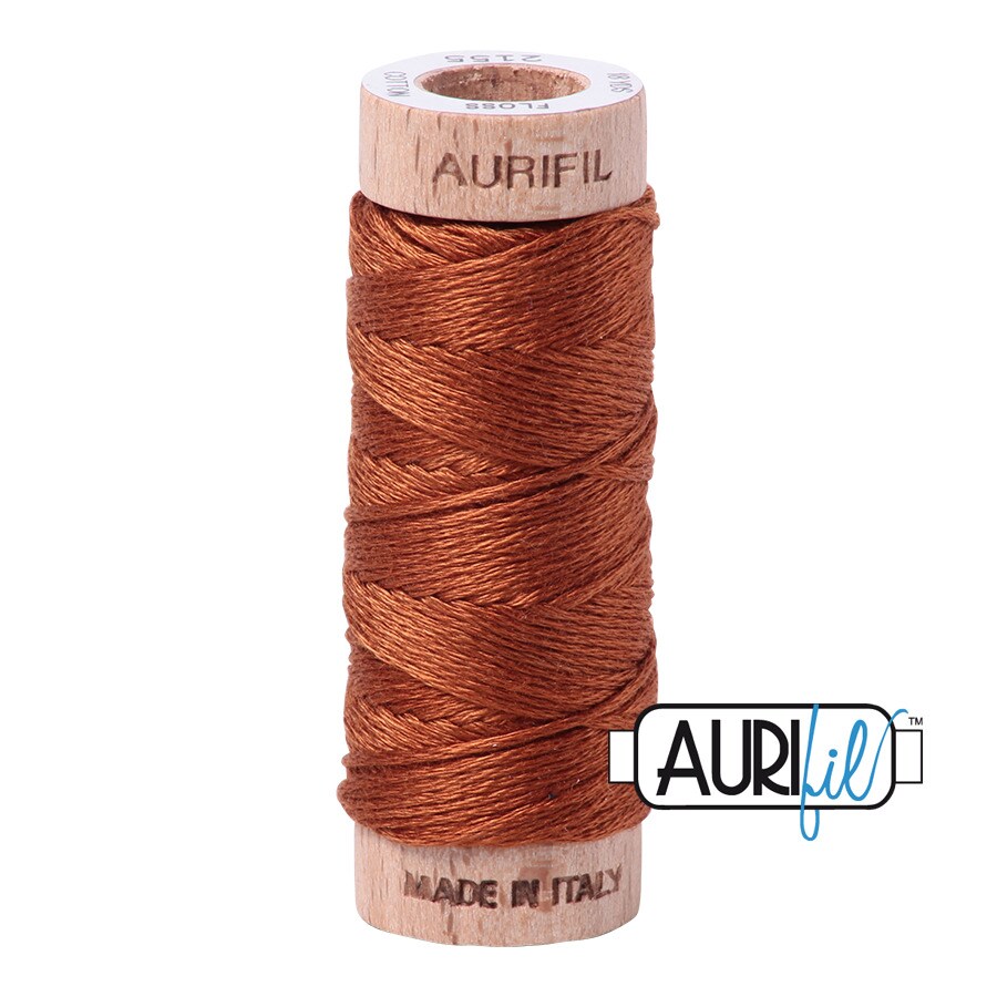 Cinnamon (2155) | Aurifloss Small Spool (18M / 18Y) | Aurifil Thread