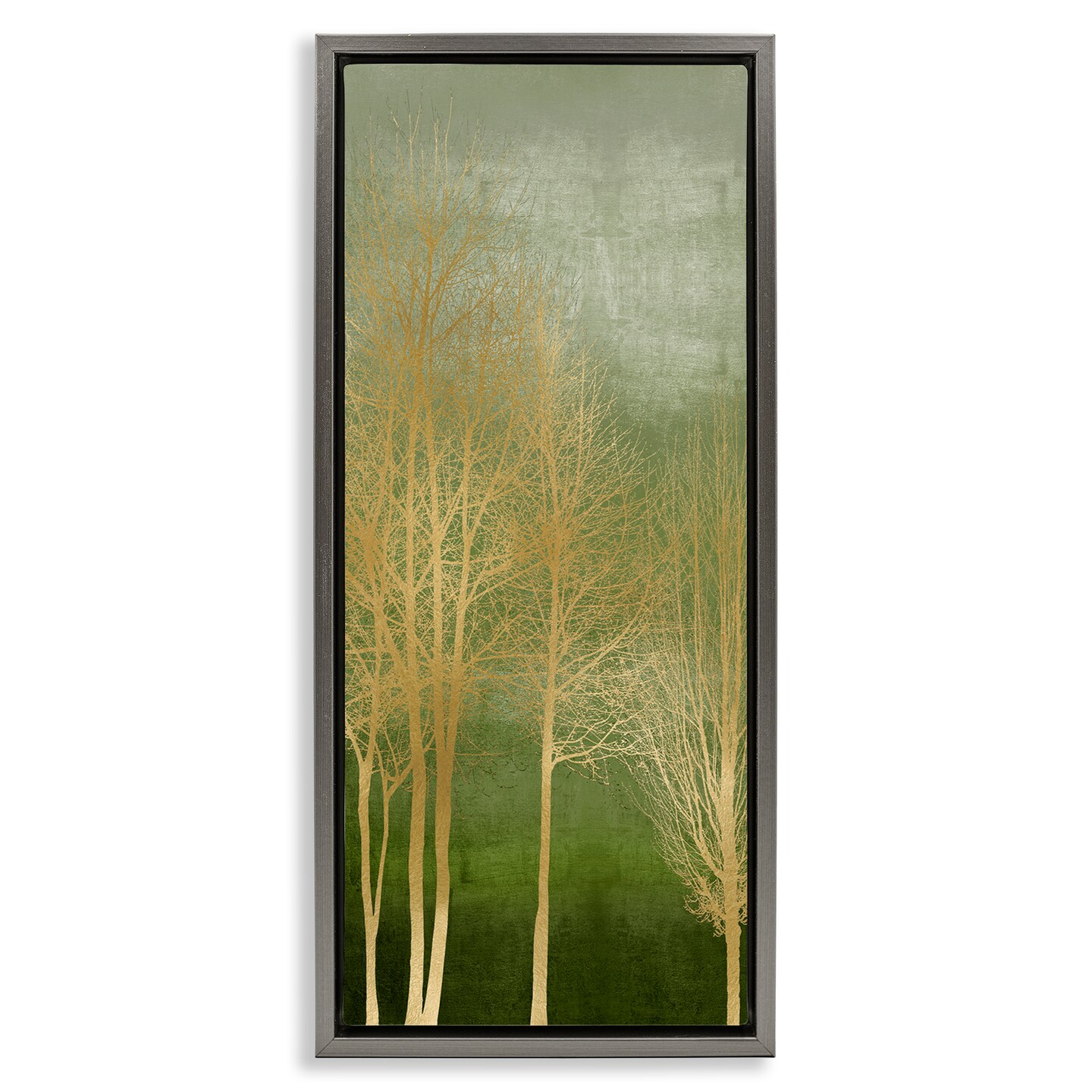 Stupell Industries Minimal Gold Branches Floating Frame Design by Kate Bennett
