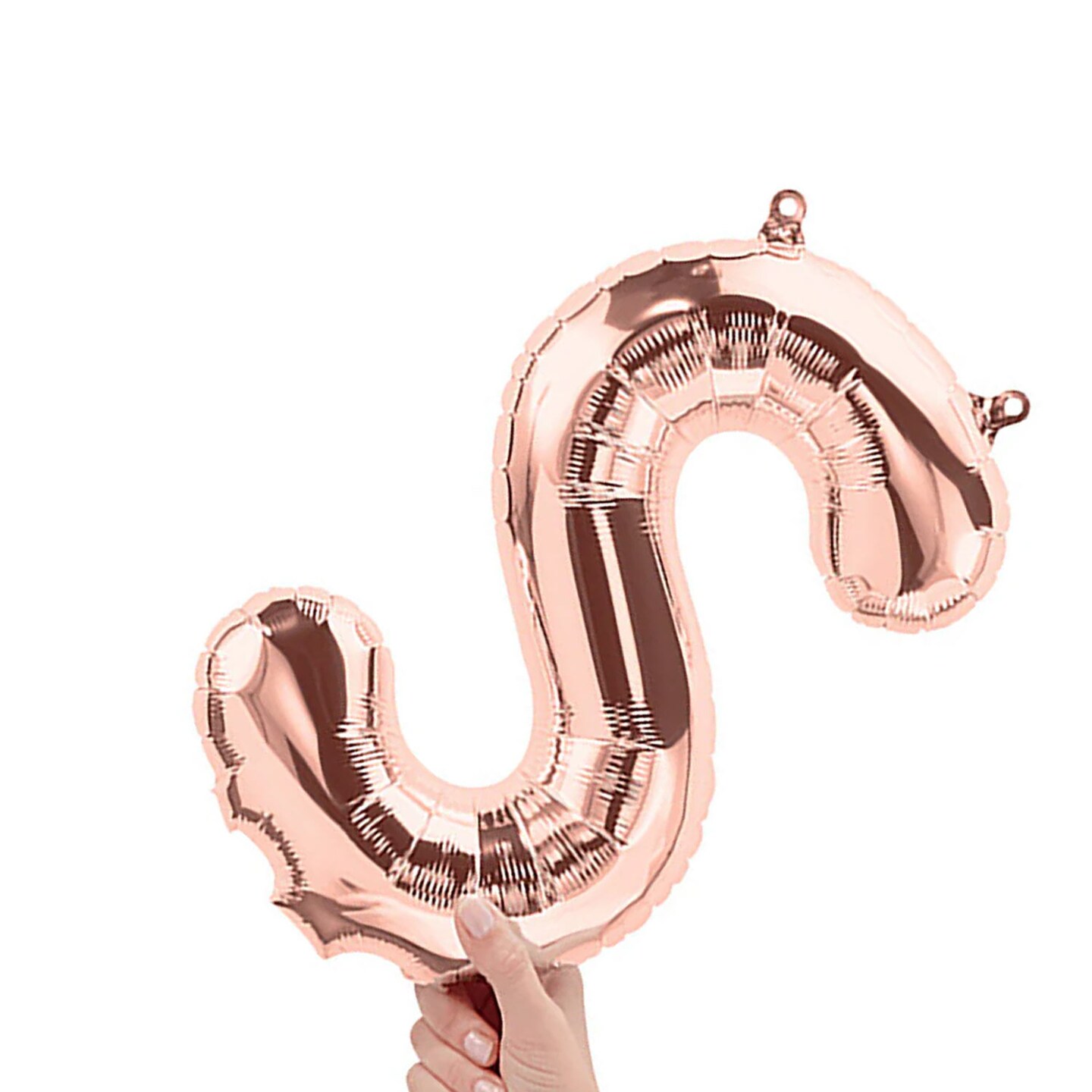 NorthStar Balloons&#xAE; 16 Inch Letter S Rose Gold Air Fill Only