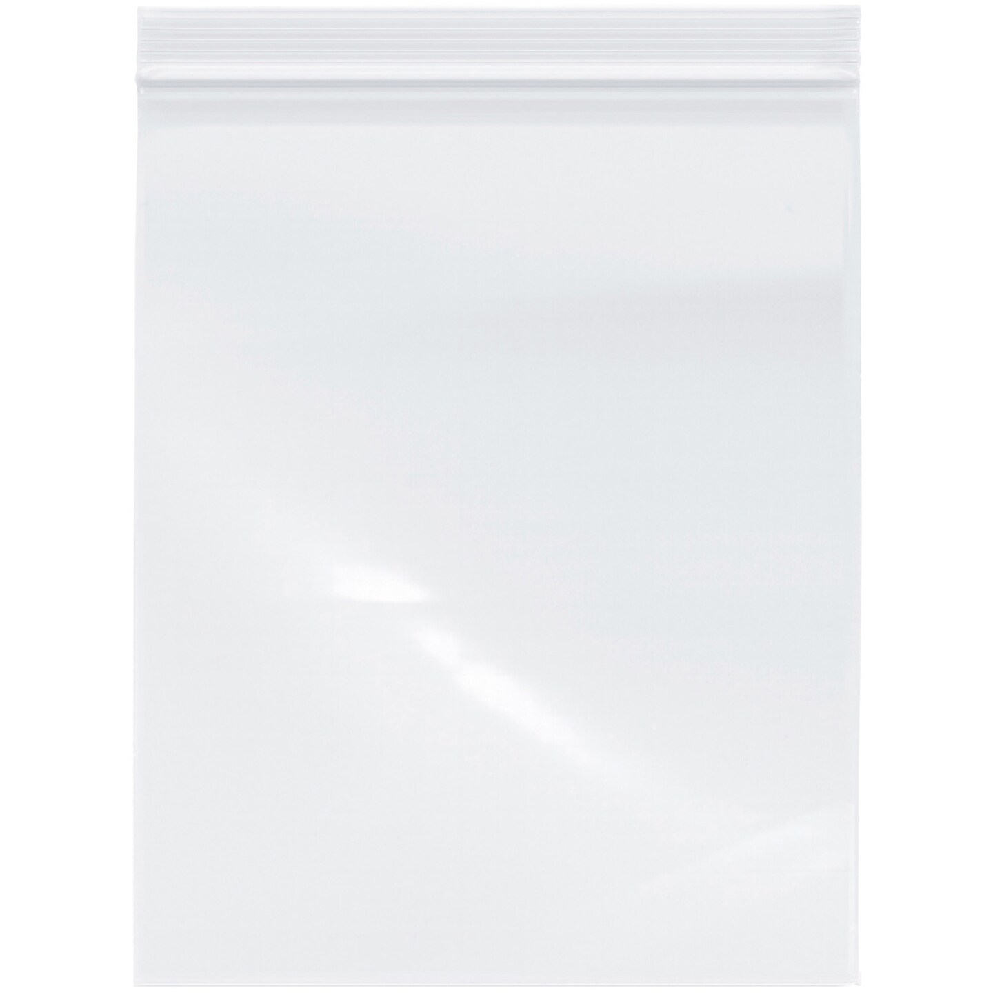 Plymor 8" x 10", 6 Mil Industrial Duty Zipper Reclosable Plastic Bags