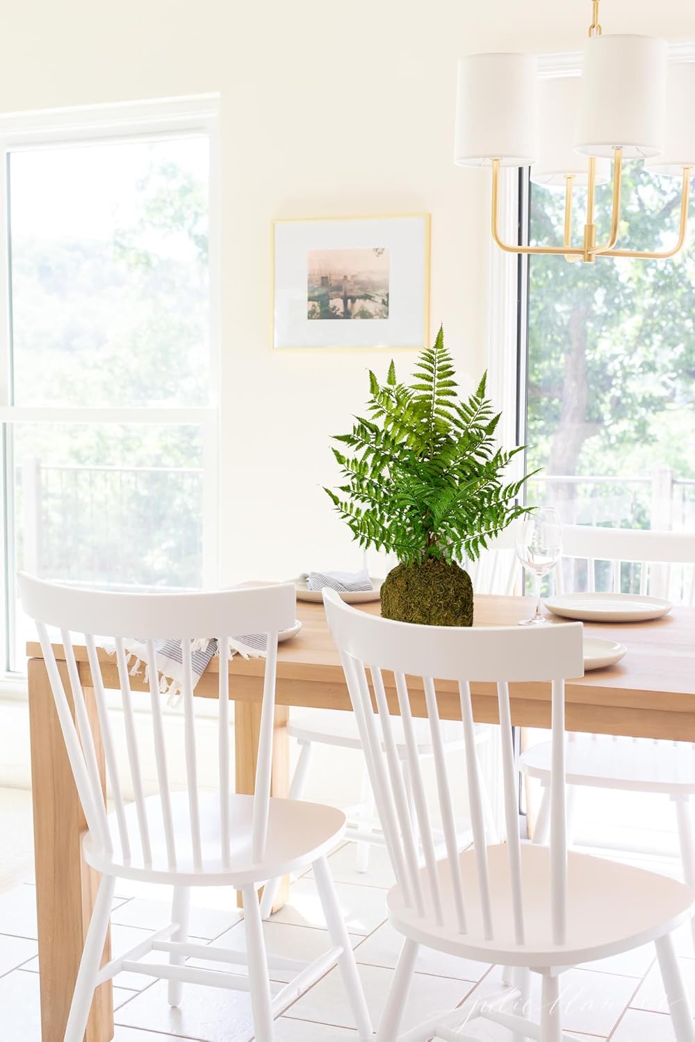 Fake Plants 18'' Tall Artificial Boston Fern Plant Realistic Faux Plants with Mossy Plant Bale, Ferns Artificial Plants Indoor Potted Plants Artificial Decor for Home Office Farmhouse Kitchen Bathroom
