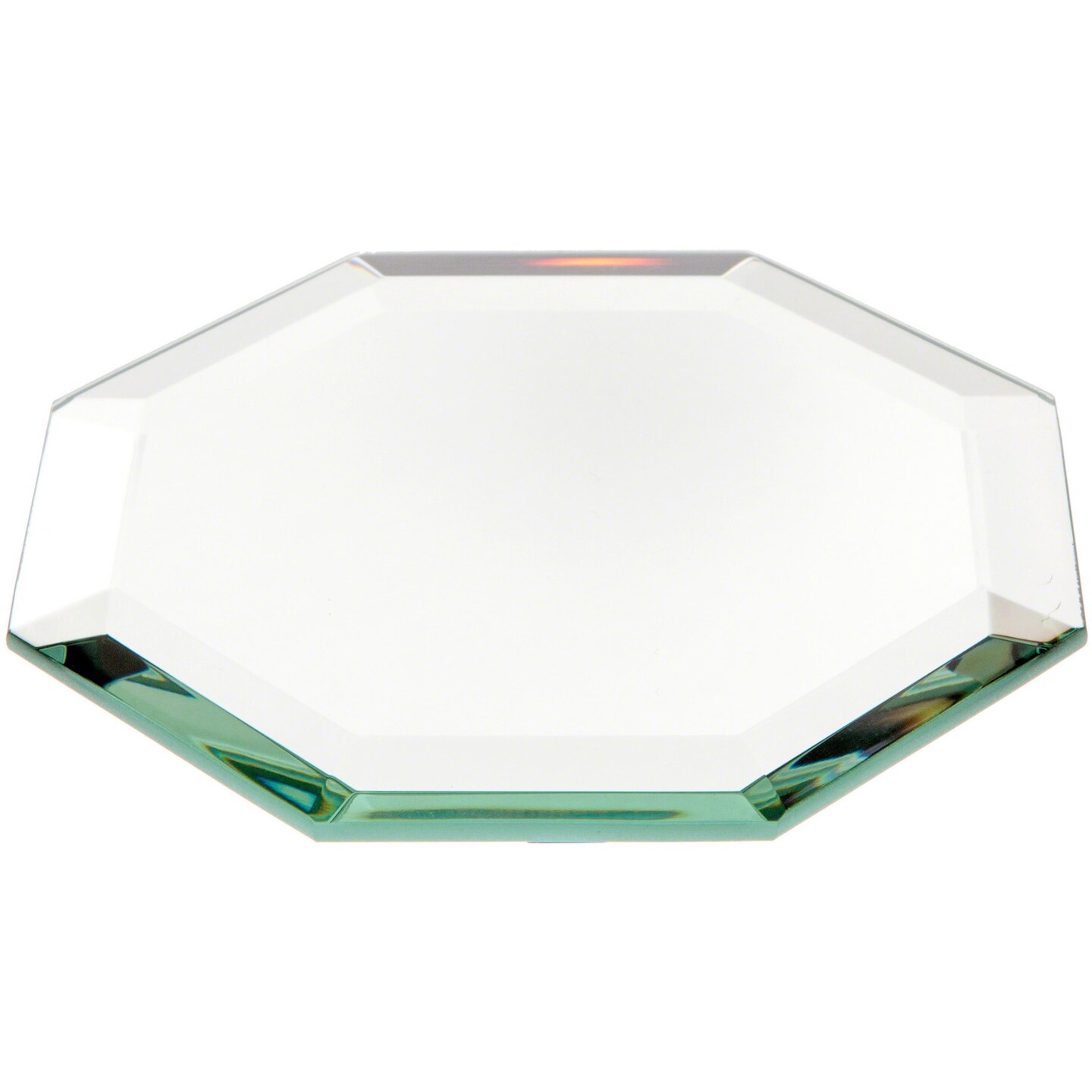 Plymor 4&#x22; Octagon, 5mm Thick Beveled Glass Mirror