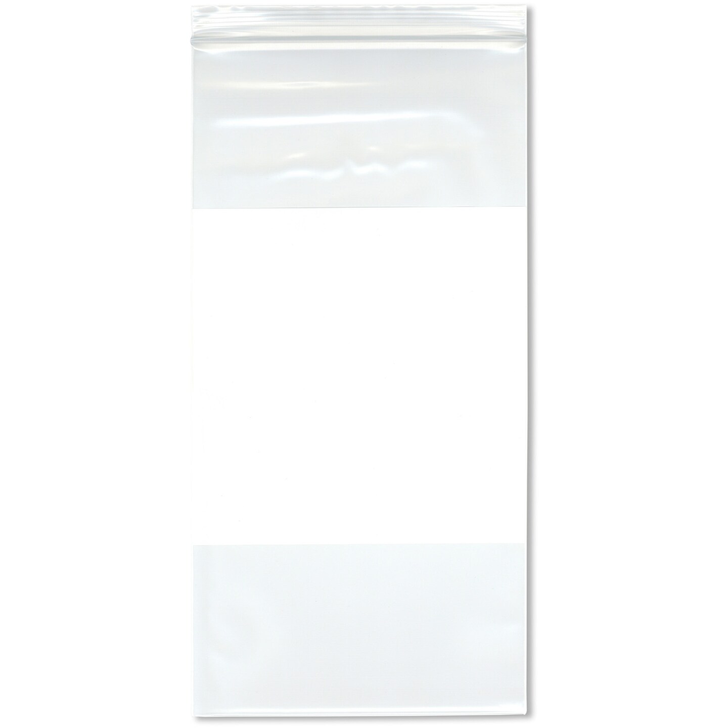Plymor 6&#x22; x 12&#x22; (Pack of 100), 4 Mil Heavy Duty White-Block Zipper Reclosable Plastic Bags