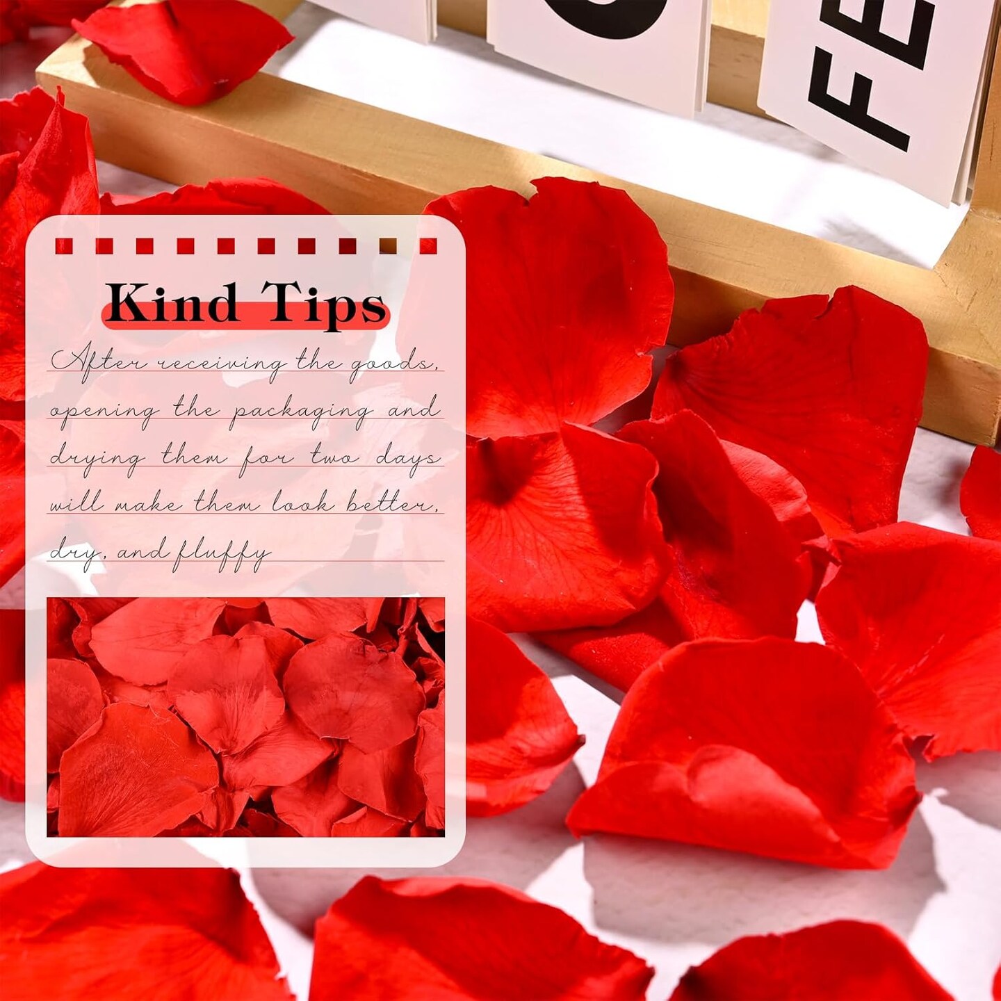 230 PCS Red Dired Rose Petals 2.1oz/60g Natural Real Rose Flower Petals for Wedding