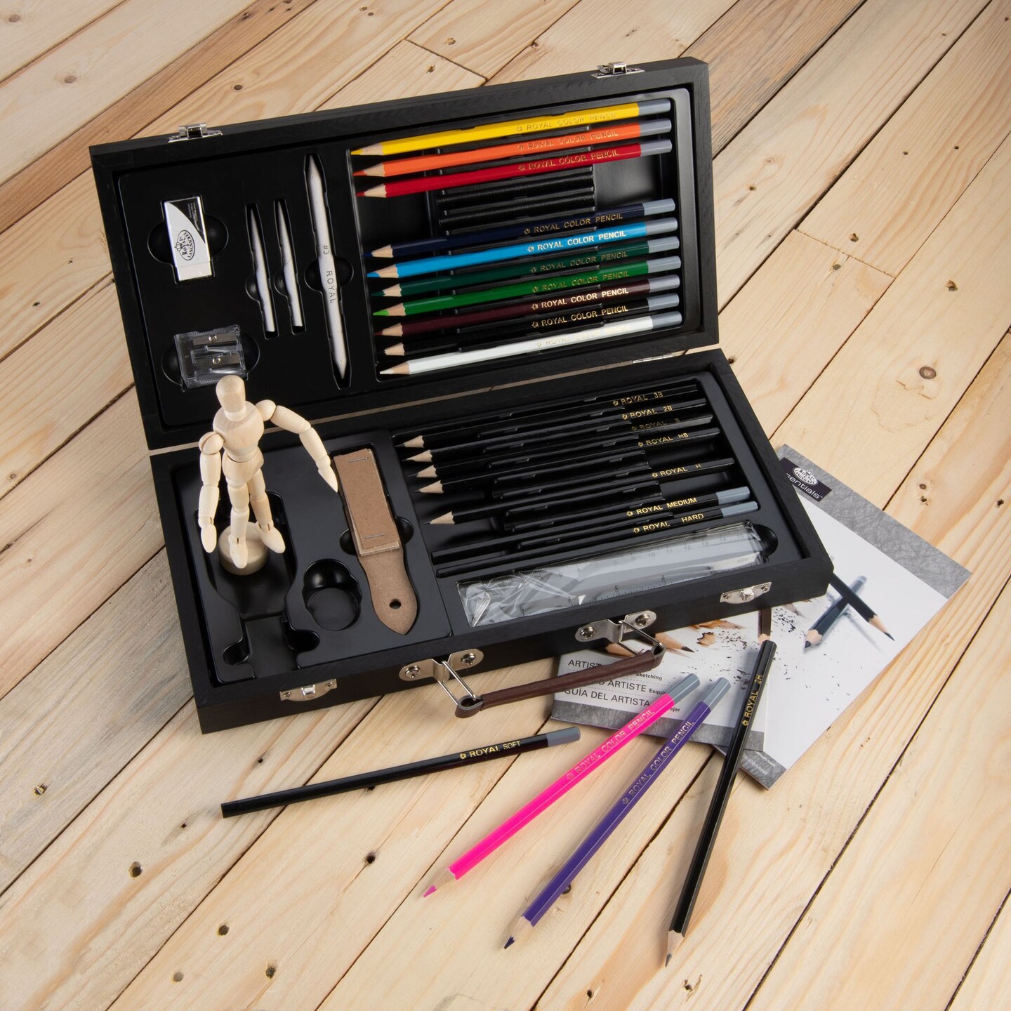 RSET-DS3000 | Essentials&#x2122; 32pc Sketching &#x26; Drawing Travel Art Set
