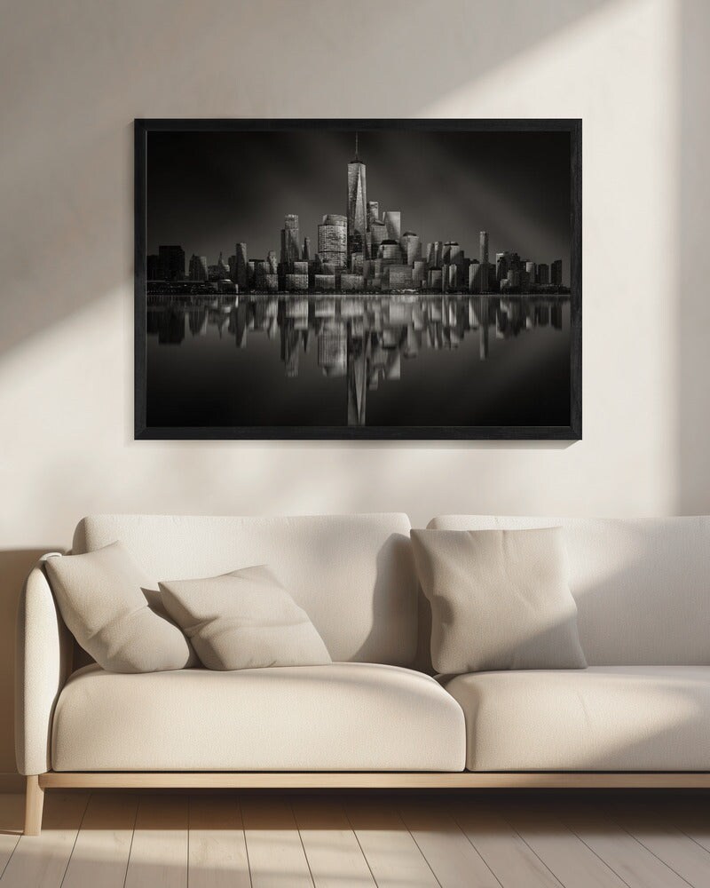 Vertex - Johnny Chen 24x36 Black Framed Art | Home or Office Art
