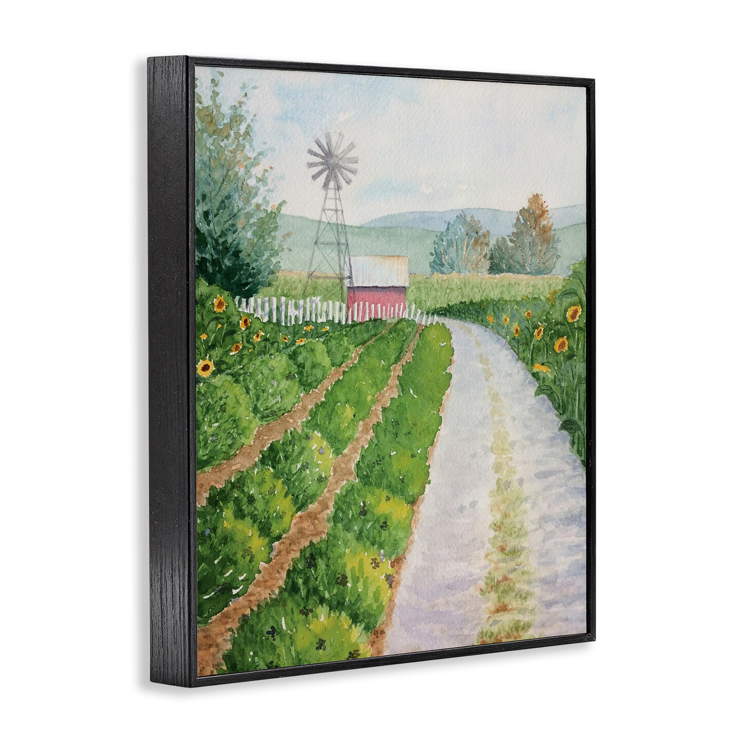 Stupell Industries Tranquil Farm Path Framed Giclee Design by Stephanie Fielden