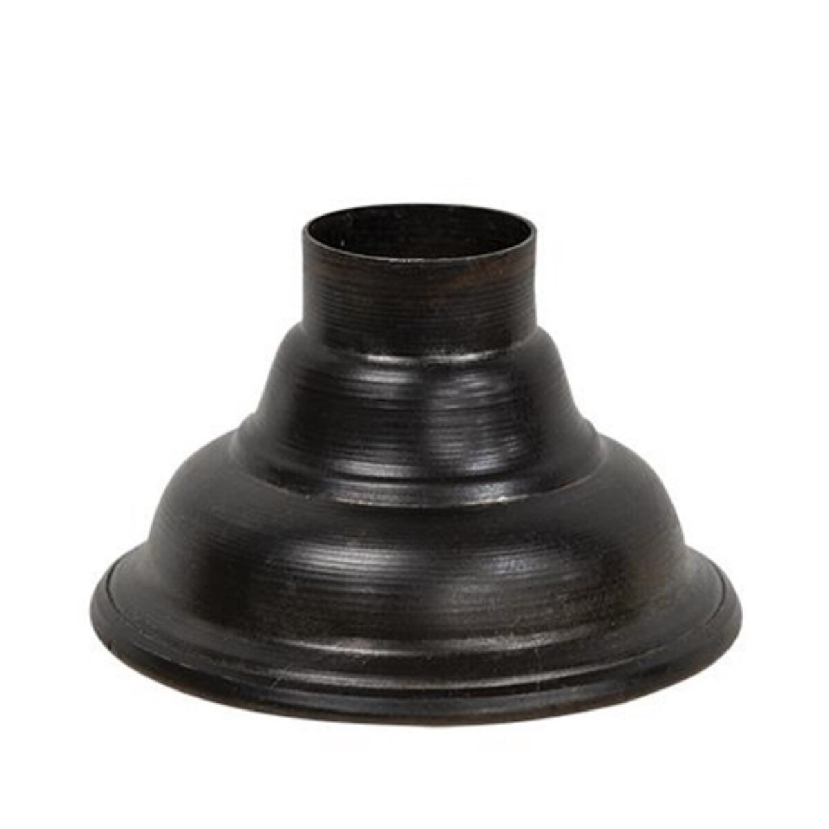Black Galvanized Metal Oil Can Candle Holder and Rustic Taper Stand