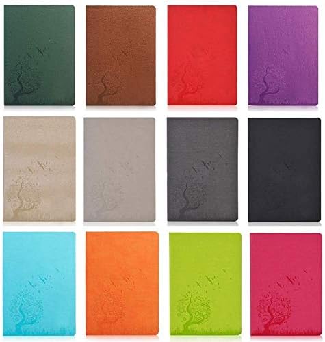8 Pack Bulk Journals, A5 PU Leather Colorful Writing Notebook, Journal Set Wide Ruled for College Students School and Office