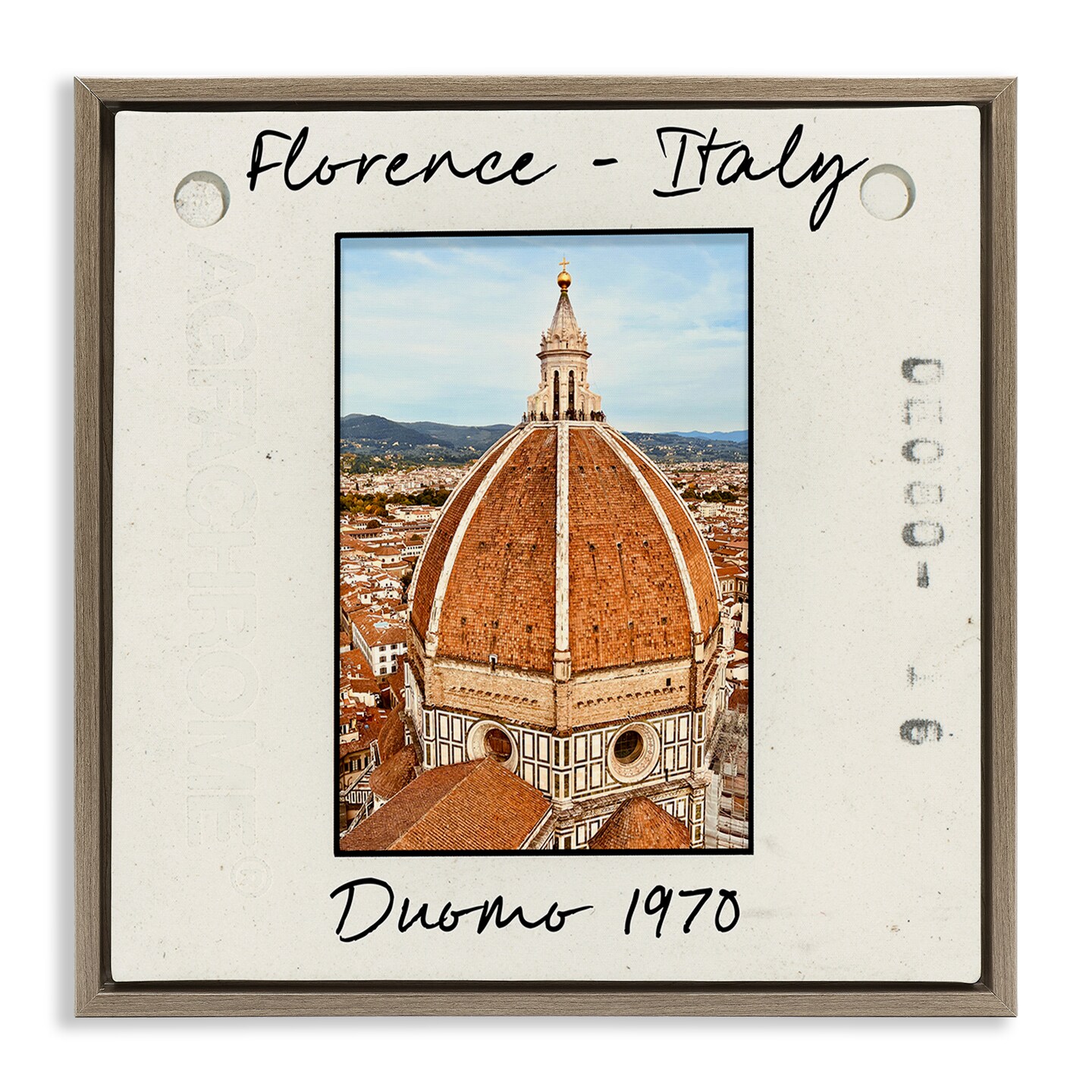 Stupell Industries Florence Italy Travel View Floating Frame Design by Val Rhodes