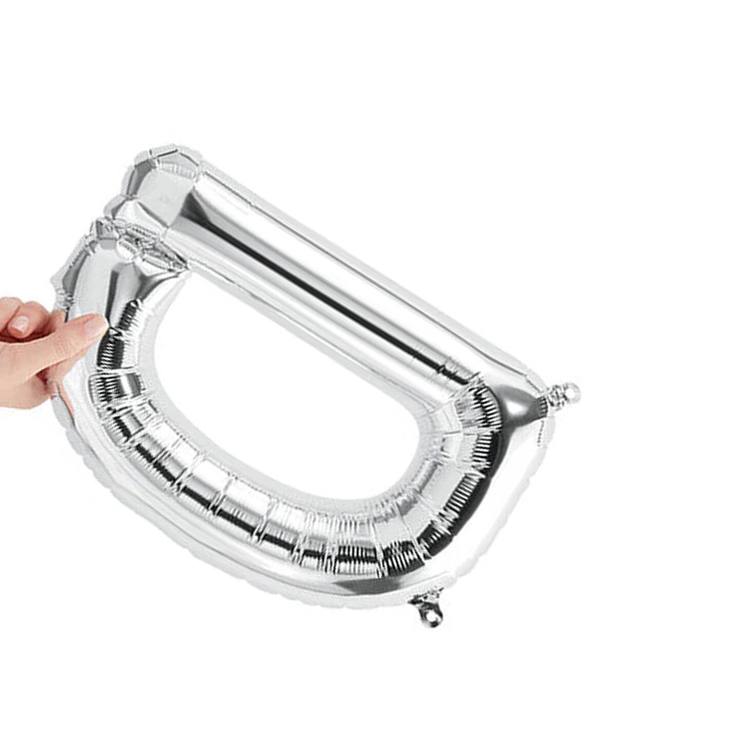 NorthStar Balloons &#xAE; 16&#x22; Silver Letter D Balloon Air Fill Only Foil Mylar