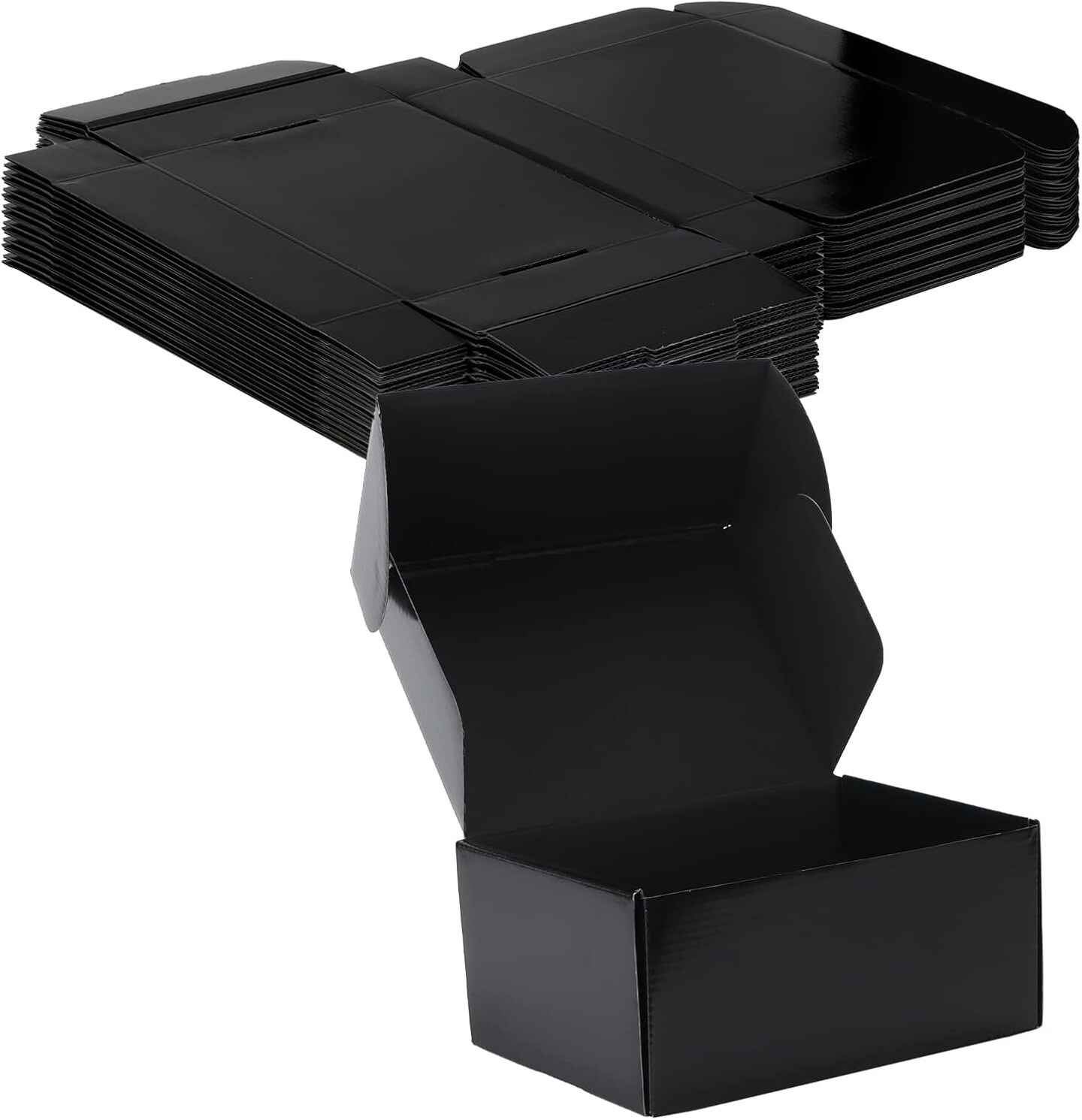 9x6x4 Inches Black Shipping Boxes Pack of 20, Small Business Cardboard Mailer Boxes Gift Boxes for Shipping Packaging