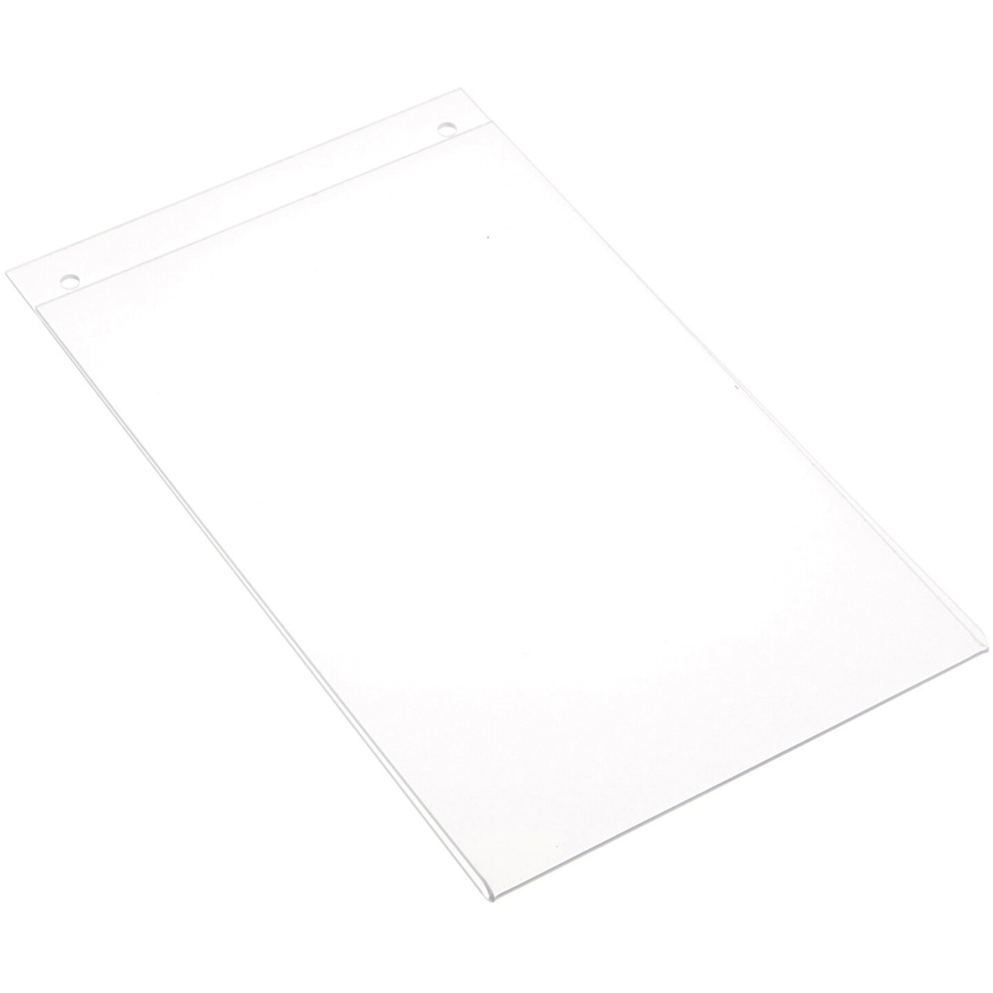 Plymor Clear Acrylic Sign Display / Literature Holder (Wall-Mount), 7&#x22; W x 11&#x22; H