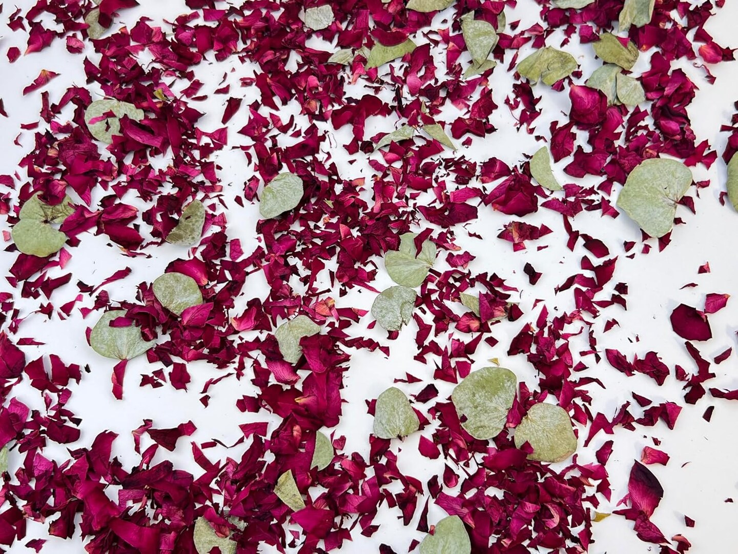 Natural Dried Flower Petals Party Confetti, 12 Packs Real Rose Petals for Wedding, Party Decoration
