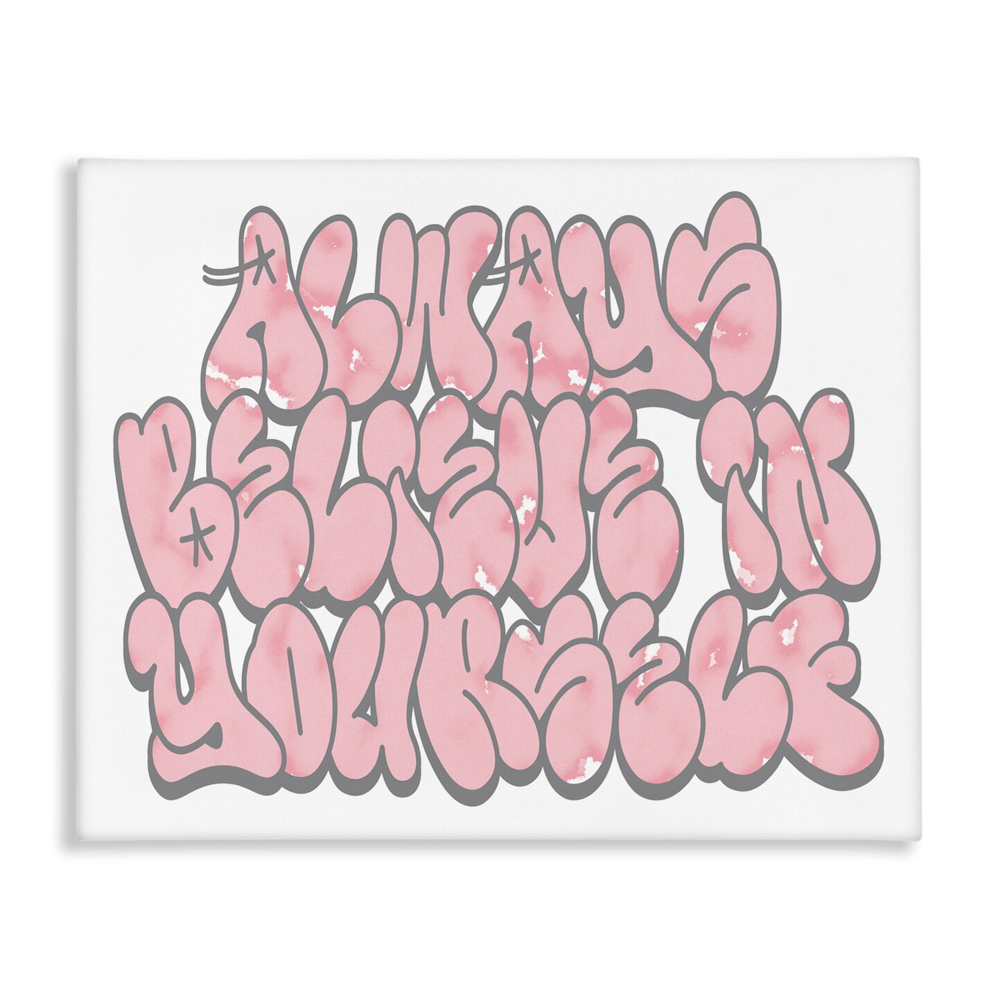 Stupell Industries Believe in Yourself Graffiti Canvas Design by Marcus Prime