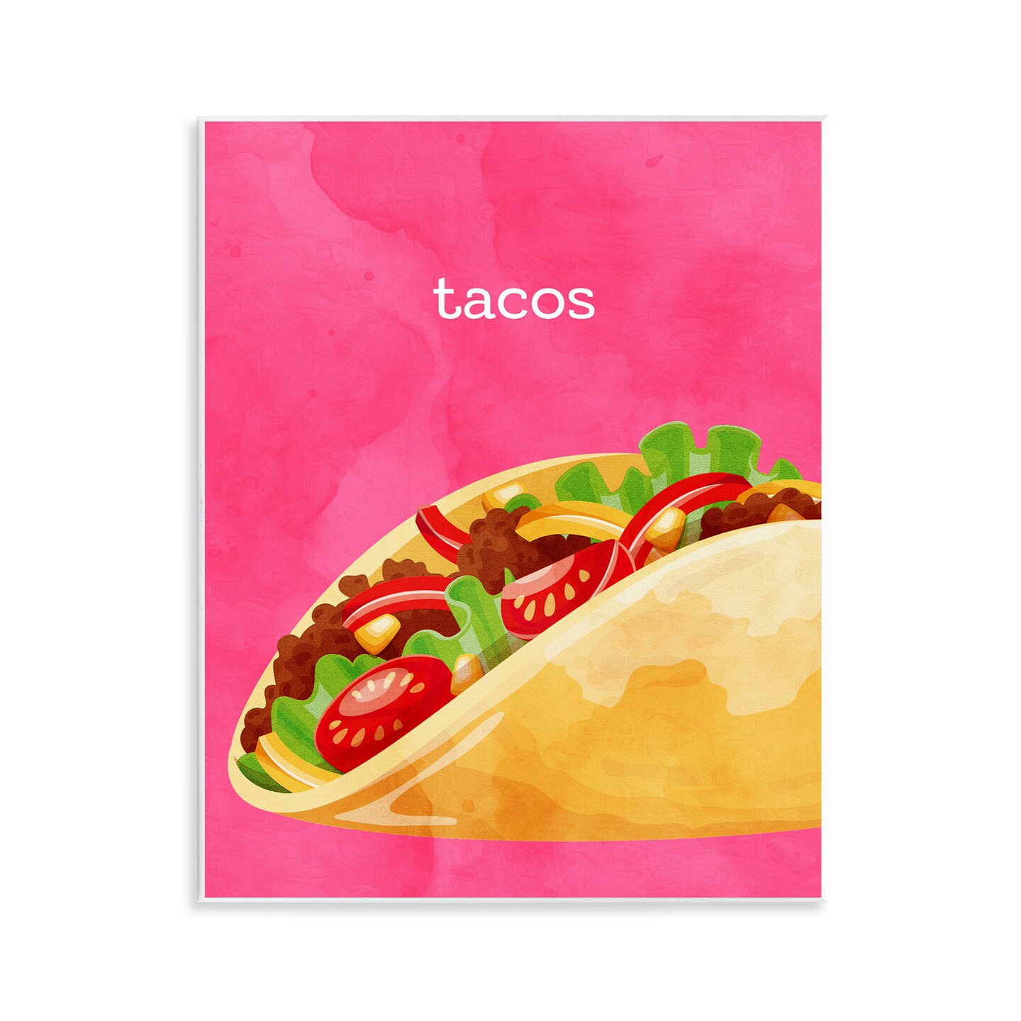 Stupell Industries Tacos Mexican Cuisine Wall Plaque Design by Kim Allen
