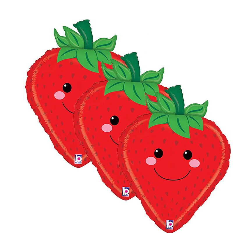 Betallic&#xAE; 26 Inch Produce Pals Strawberry Balloon