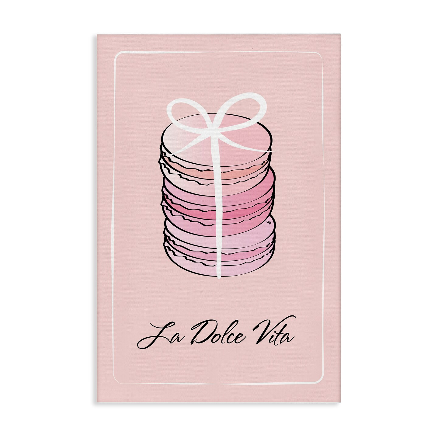 Stupell Industries Life Is Beautiful French Dessert Canvas Design by Martina Pavlova