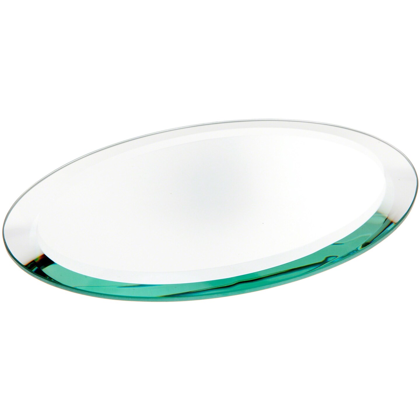 Plymor 5&#x22; x 7&#x22; Oval, 5mm Thick Beveled Glass Mirror