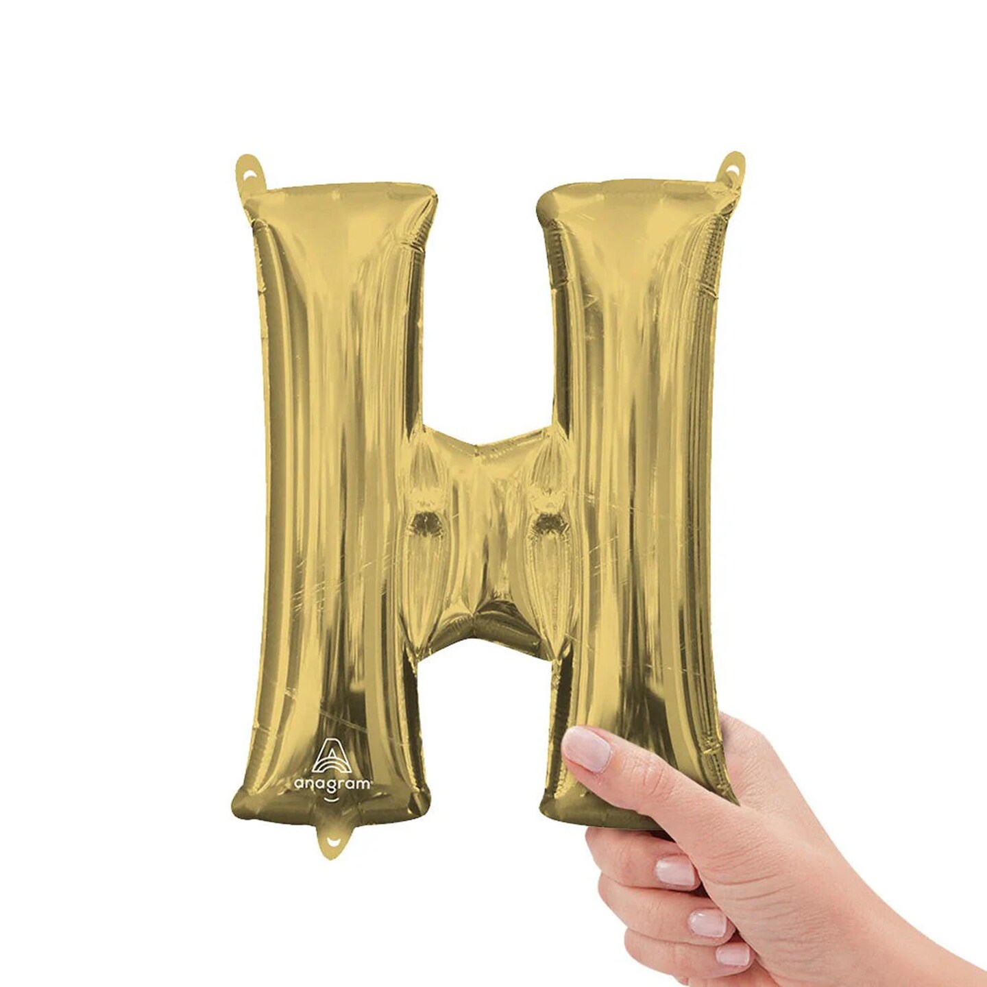 Anagram&#xAE; 16 Inch Letter H White Gold Air Fill Only