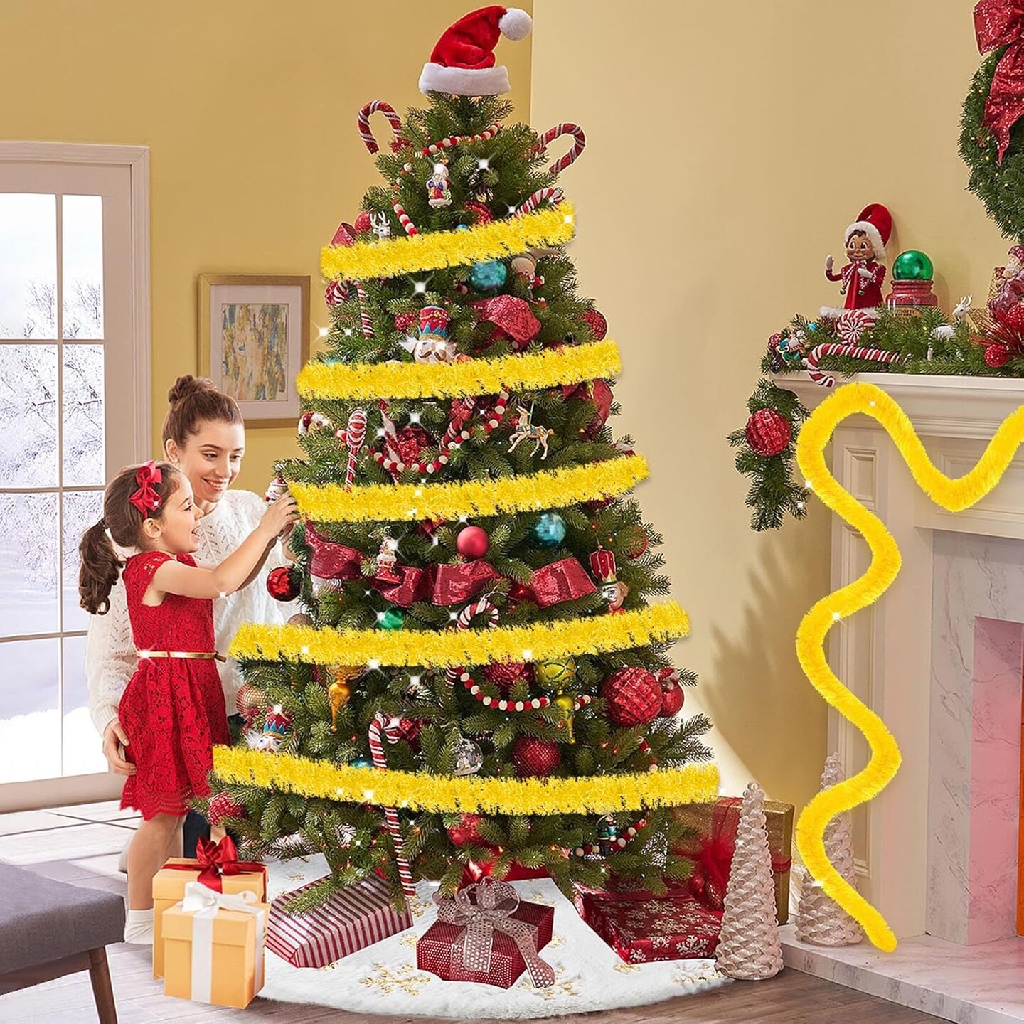 wist Tinsel Garland Backdrop Party Decorations
