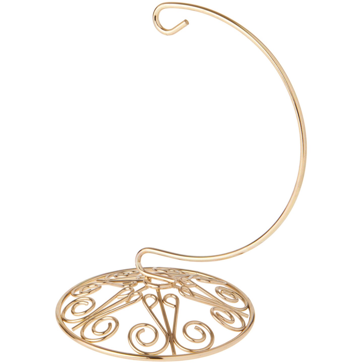 Bard&#x27;s Ornate Gold-toned Ornament Stand, Small, 6&#x22; H x 4&#x22; W x 4&#x22; D