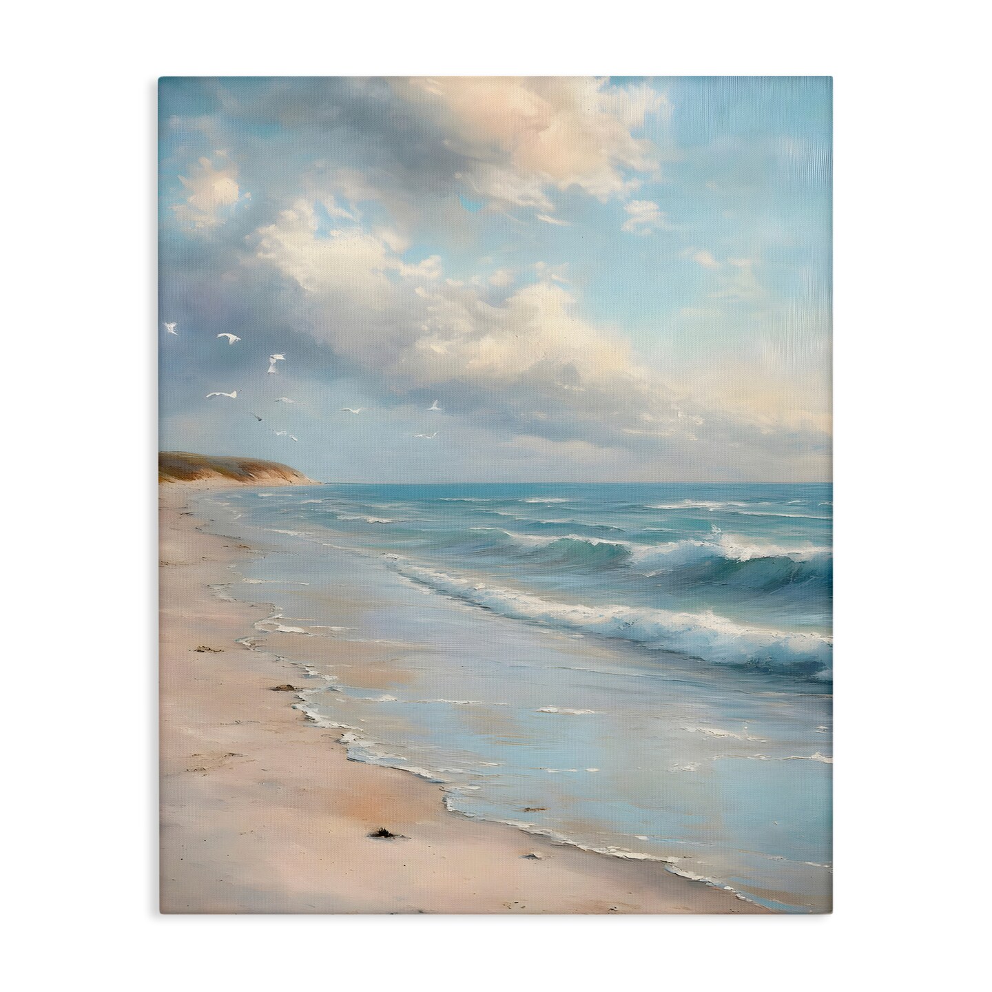 Stupell Industries Where Seagulls Fly Beach View Canvas Design by Franklyn Gregory