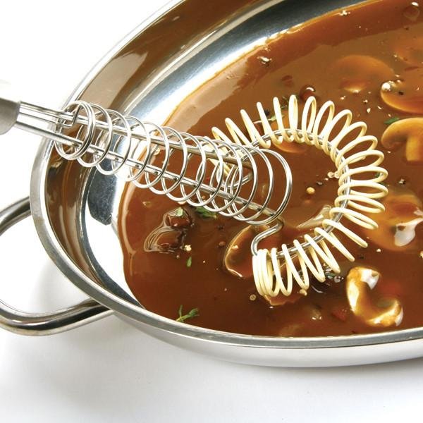 Norpro 11&#x22; Saucinator Silicone Coated Coil Wire Mixing Whisk