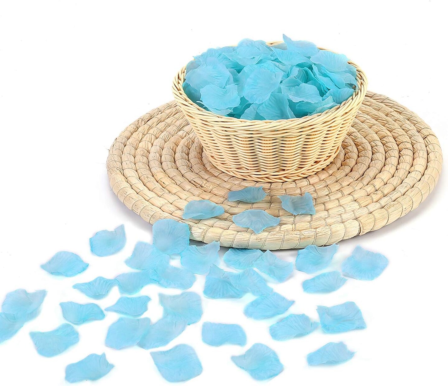 2000 PCS Silk Turquoise Rose Petals Artificial Flower Petals Wedding Party Flower Decoration