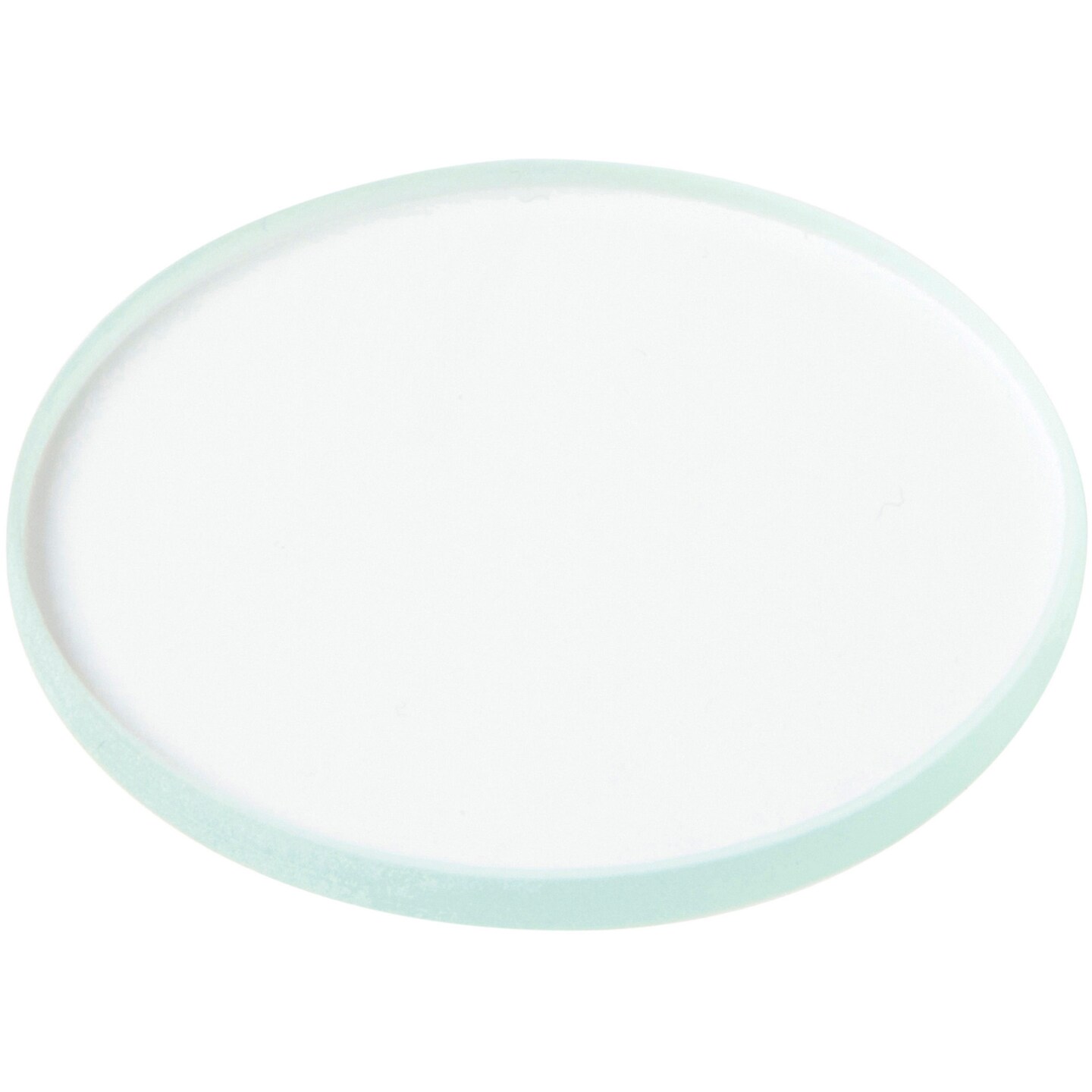 Plymor 1.5&#x22; Round, 3mm Thick Non-Beveled Clear Glass Circle