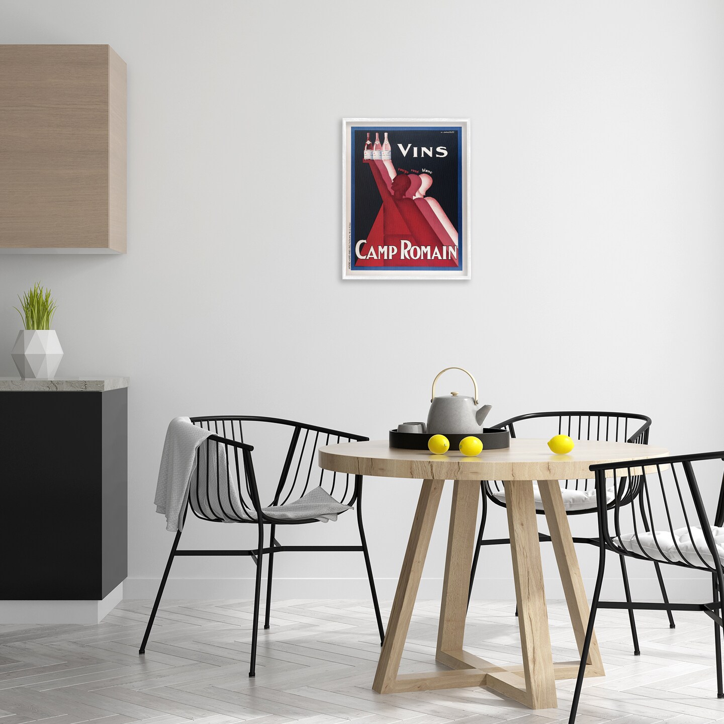 Stupell Industries Antique Wine Bottle Trio Framed Giclee Design by Marcus Jules