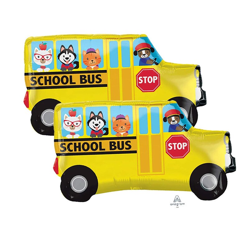 Anagram&#xAE; 30&#x22; Back to School Bus Balloon