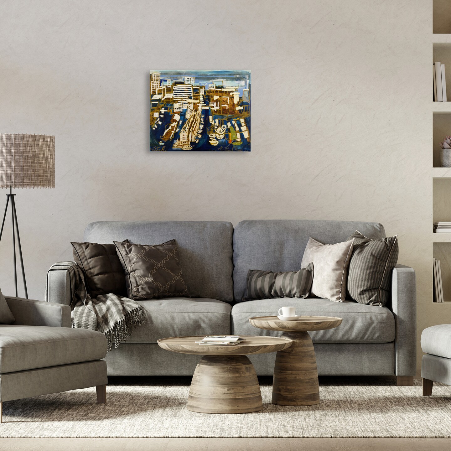 Stupell Industries Bold Abstract Cityscape Canvas Design by Erin McGee Ferrell