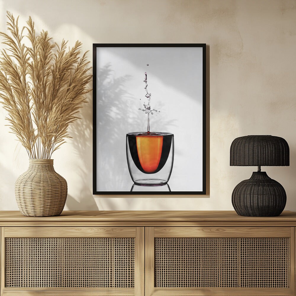 WaterDrop - Gatot Herliyanto 24x36 Black Framed Art | Home or Office Art