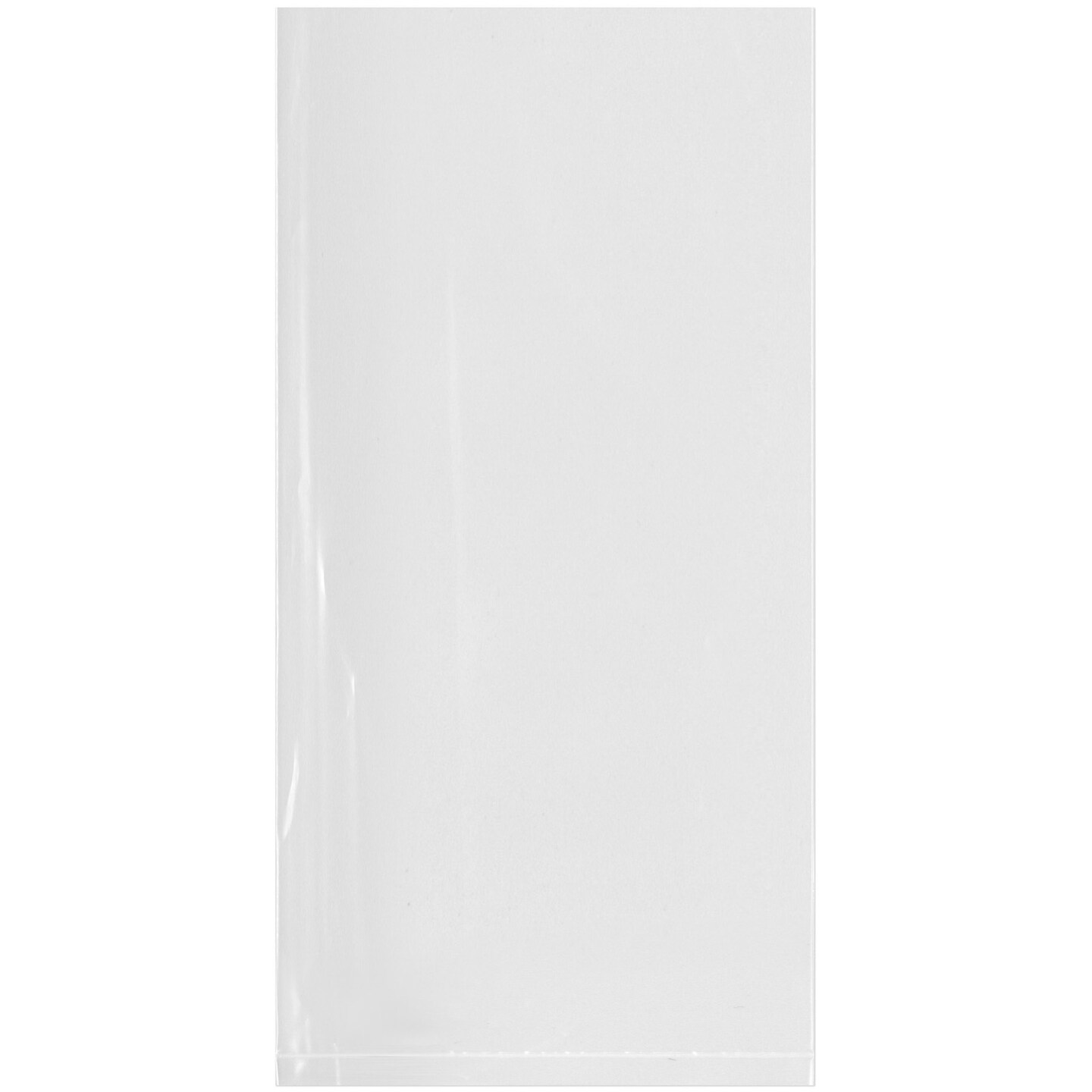 Plymor 4&#x22; x 8&#x22;, 1.25 Mil Flat Open Clear Plastic Poly Bags