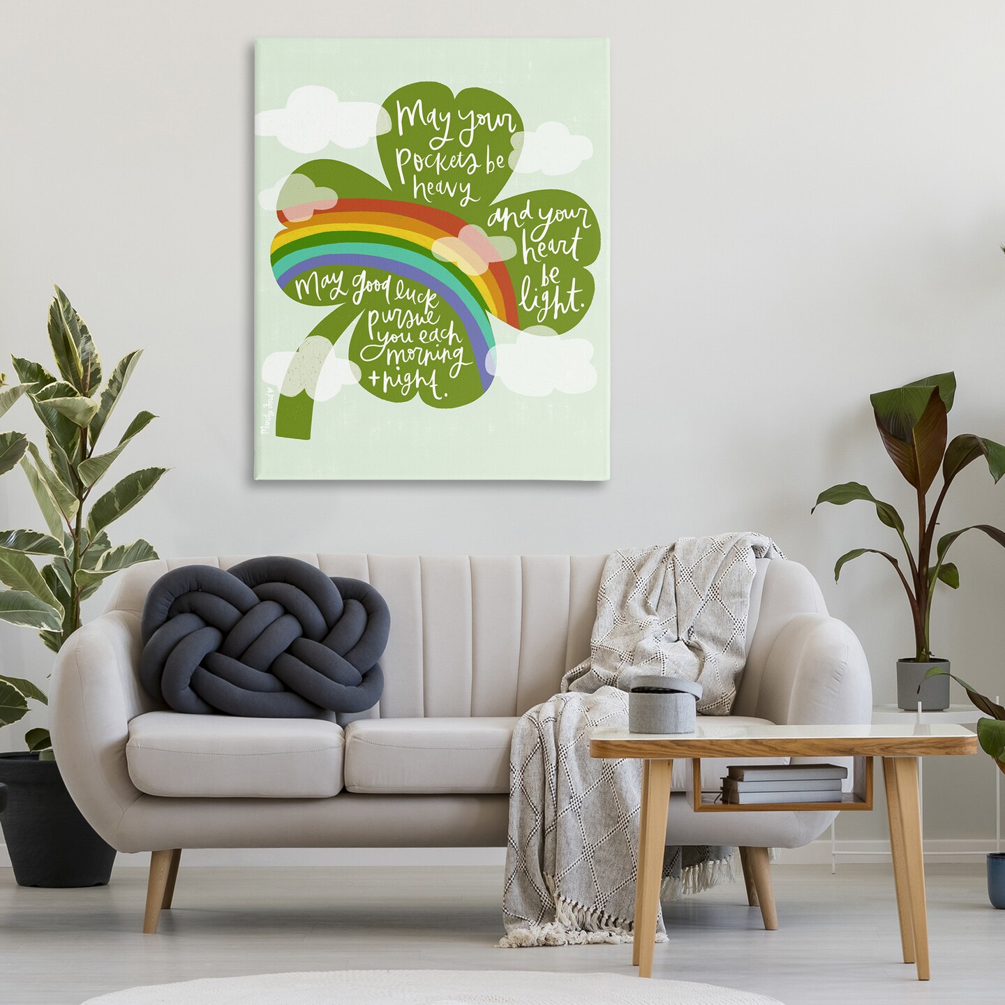 Stupell Industries Uplifting Good Luck Rhyme Canvas Design by Mandy Ford Art + Illustration
