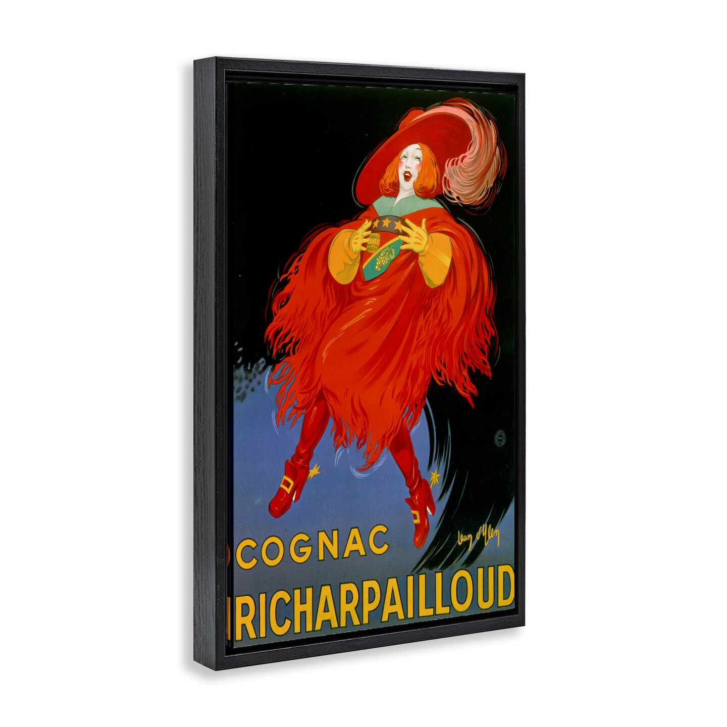 Stupell Industries Vintage Cognac Advertisement Floating Frame Design by Marcus Jules