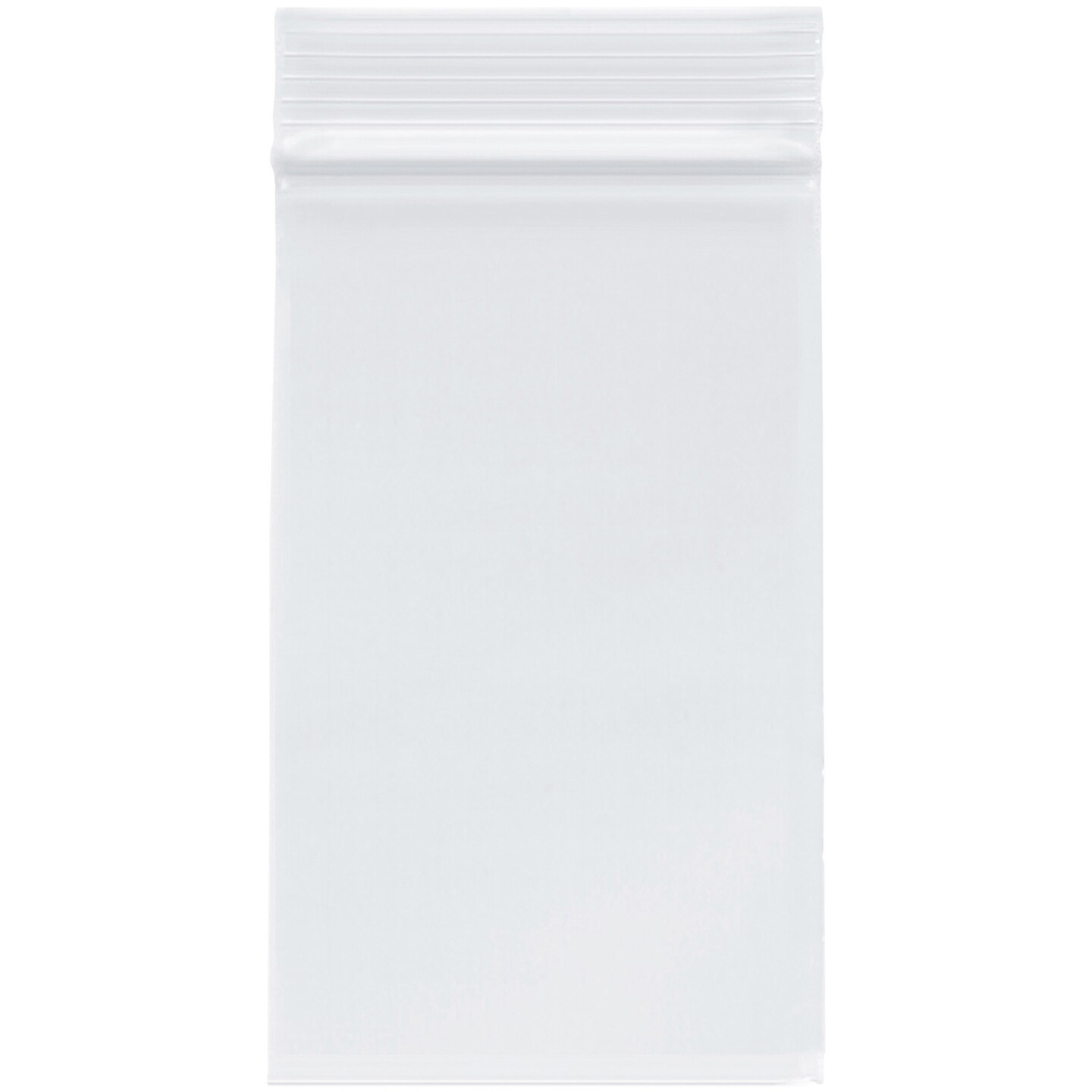 Plymor 3&#x22; x 5&#x22;, 2 Mil Zipper Reclosable Plastic Bags