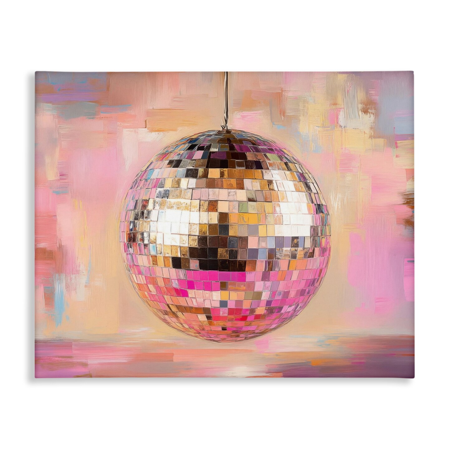 Stupell Industries Mirrored Disco Ball Canvas Design by Nini Art