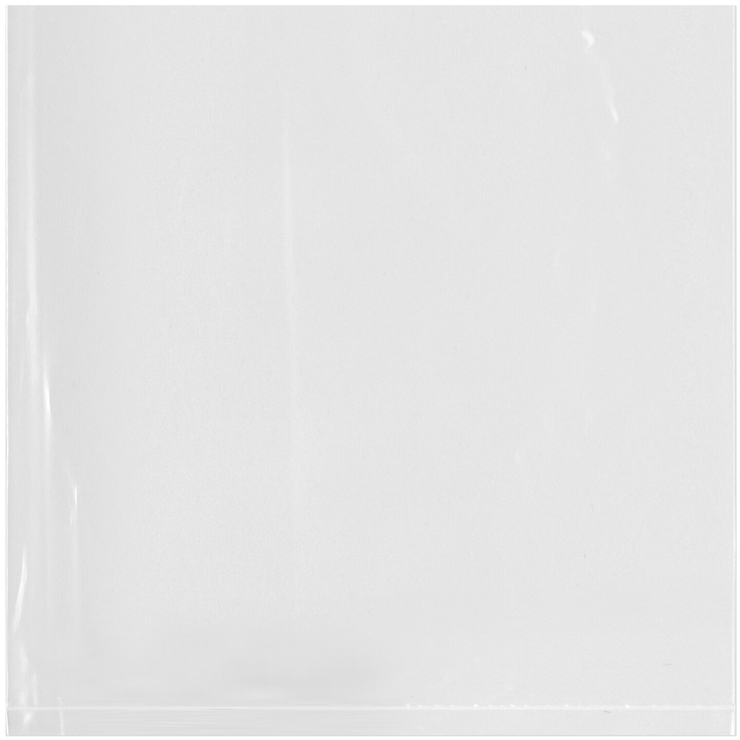 Plymor 6&#x22; x 6&#x22;, 1.25 Mil Flat Open Clear Plastic Poly Bags