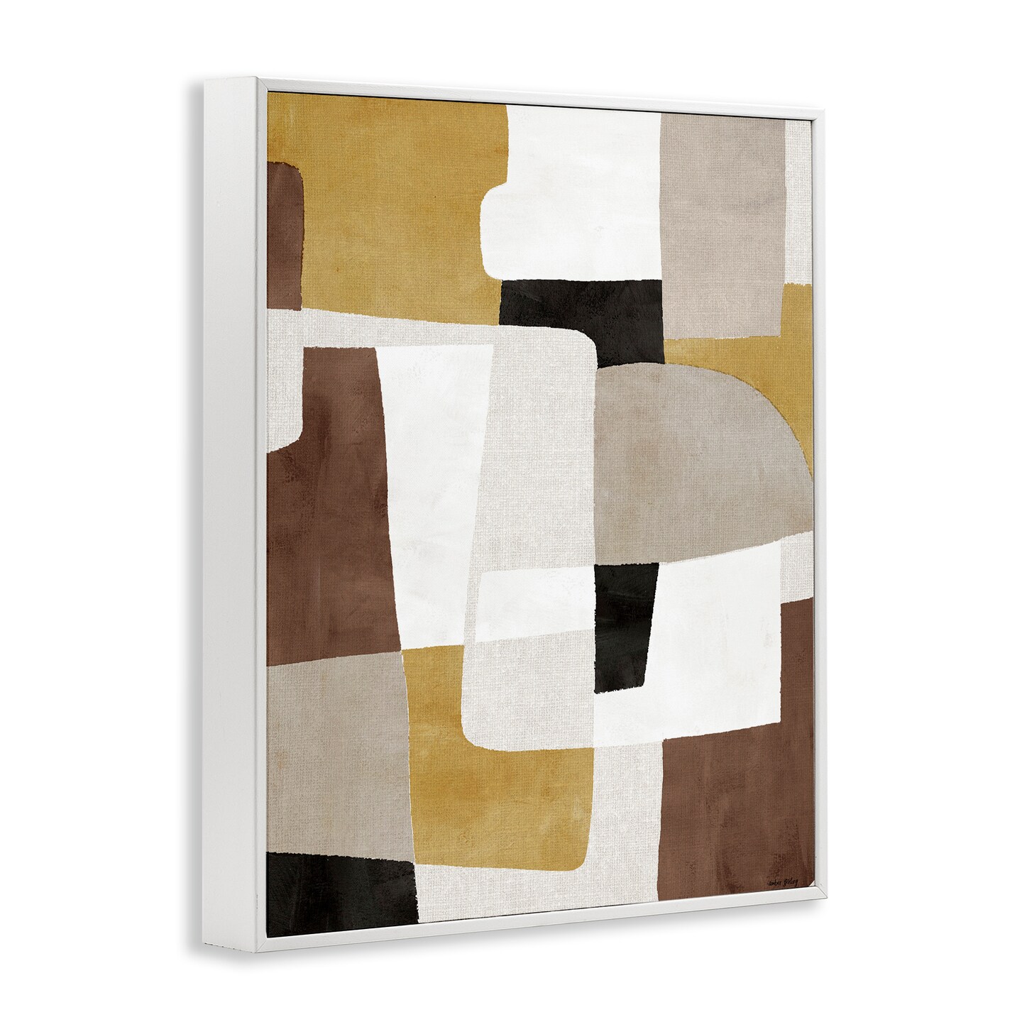 Stupell Industries Funky Boho Geometric Shapes Framed Giclee Design by Amber Sterling