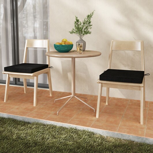 Set of 2 Square Waterproof Seat Chair Cushions Perfect for Dining Chairs or Patio Chairs