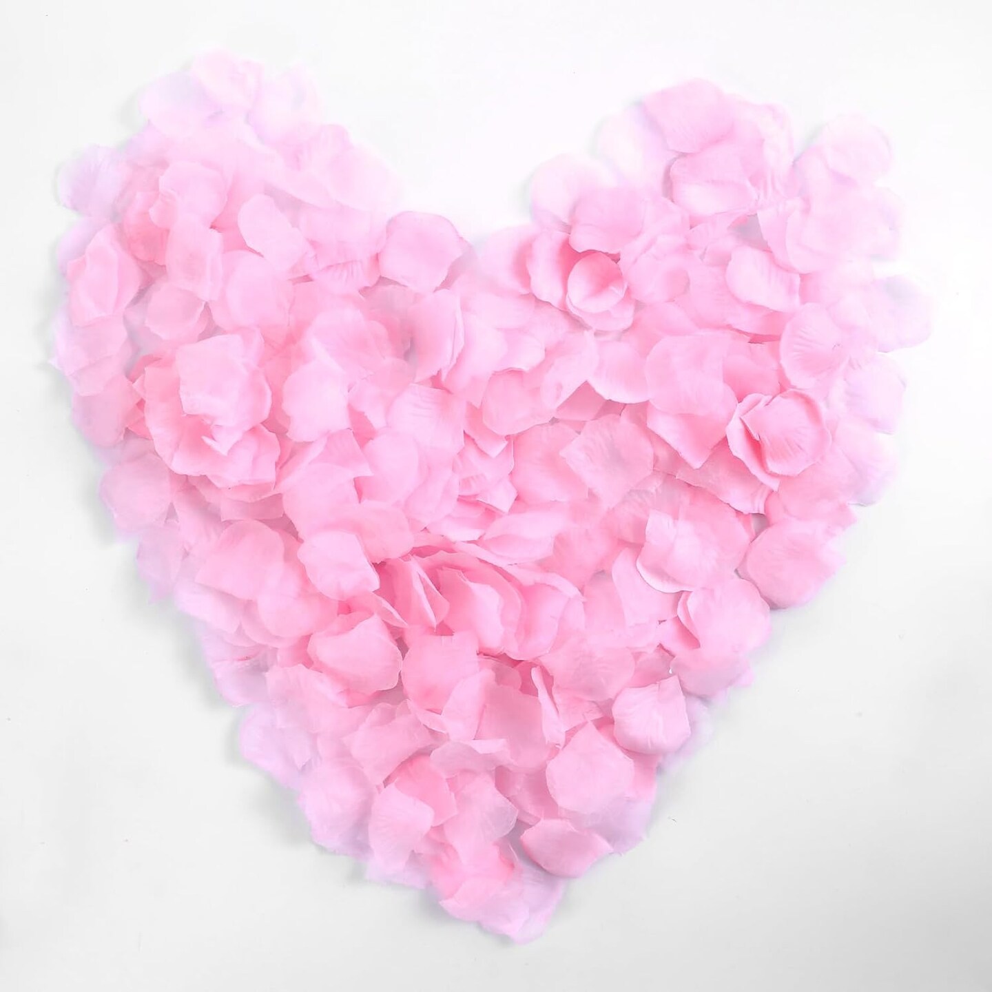 2000 Pcs Pink Rose Petals, Fake Rose Petals Artificial Rose Petals for Valentines Wedding Proposal Flower Girl Basket Flower Petals to Throw at Wedding Anniversary Decorations