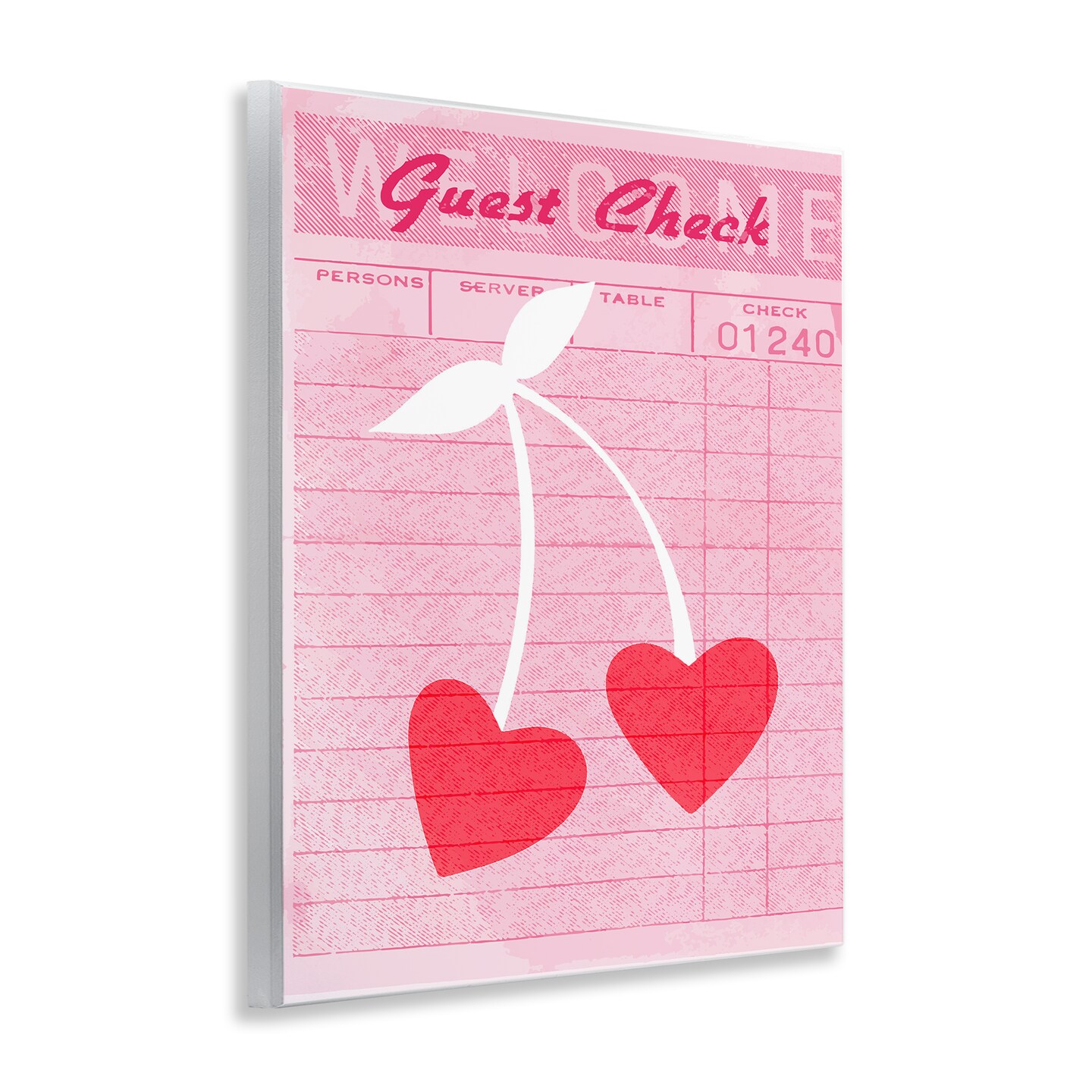 Stupell Industries Cherries on Guest Check Wall Plaque Design by Lil&#x27; Rue
