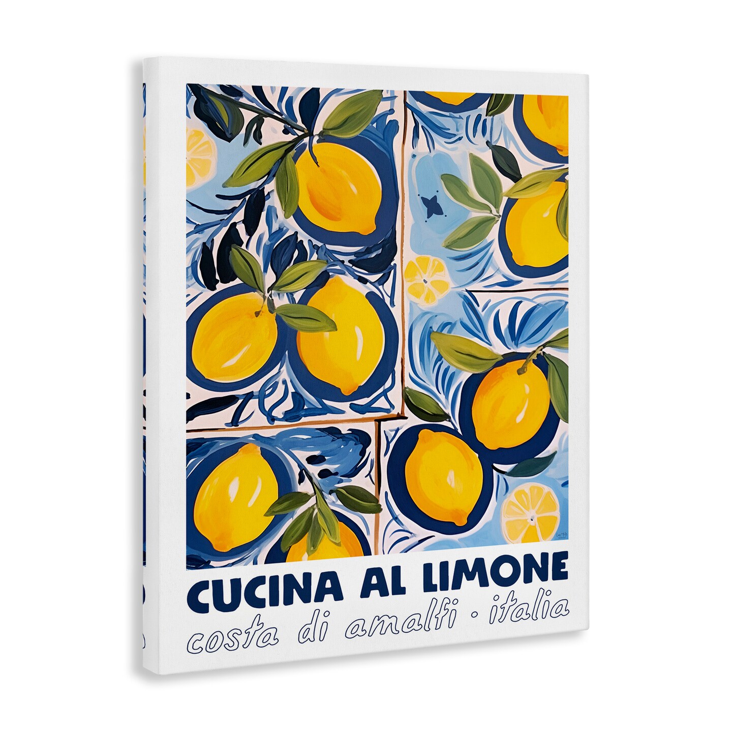 Stupell Industries Bright Mediterranean Lemons Canvas Design by Lux + Me Designs