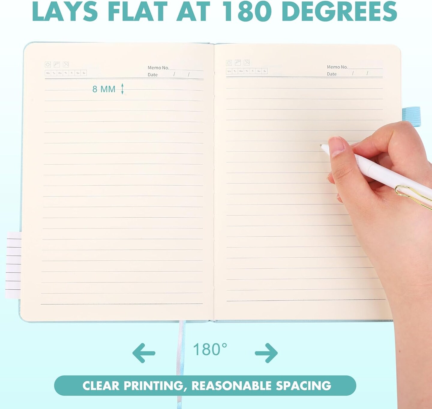 12 Set Lined Notebook Journals with Pens A5 Notebooks 100 GSM College Ruled Hardcover Notebook PU Leather Notepad with Pen Holder for Office School