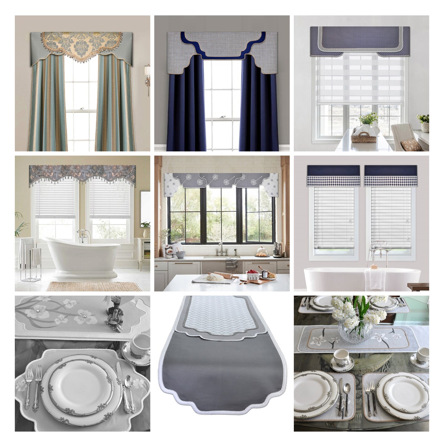 Traceable Designer Multi-Style Cornice Window Valance Kit – DIY No-Sew Home Decorating System