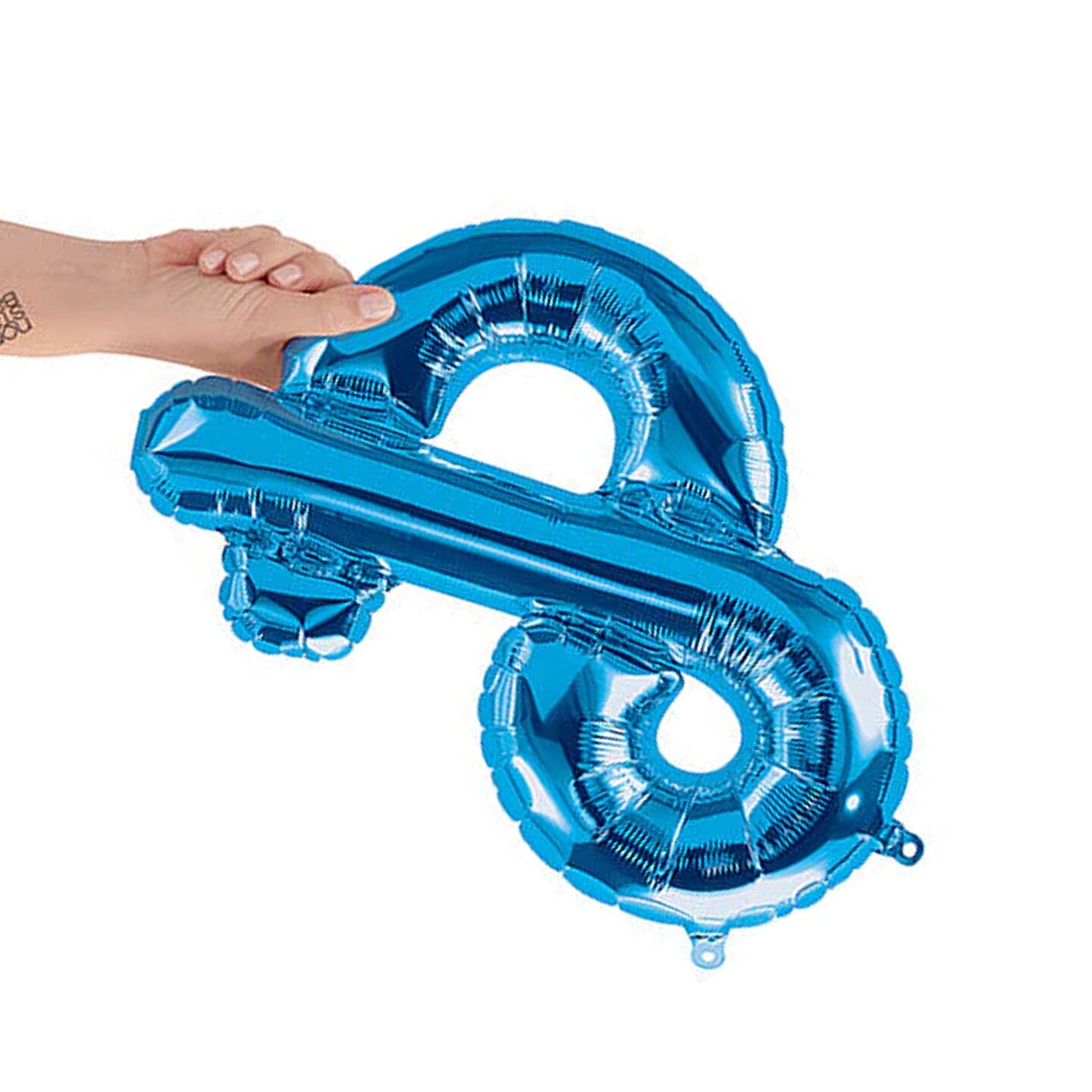 NorthStar Balloons&#xAE; 16 Inch Ampersand Blue Air Fill Only